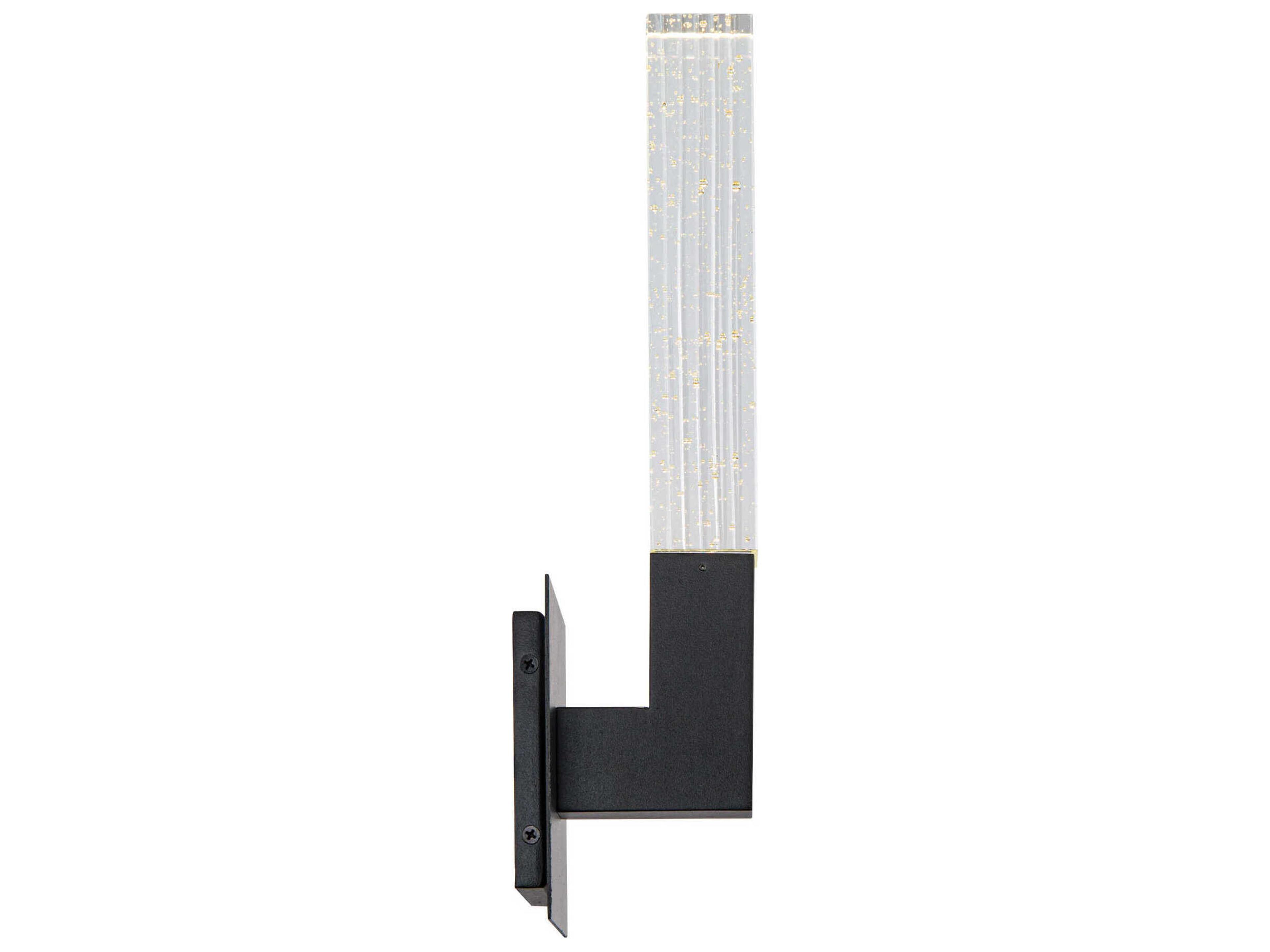 Modern Forms Cinema 1-Light Black Crystal LED Wall Sconce