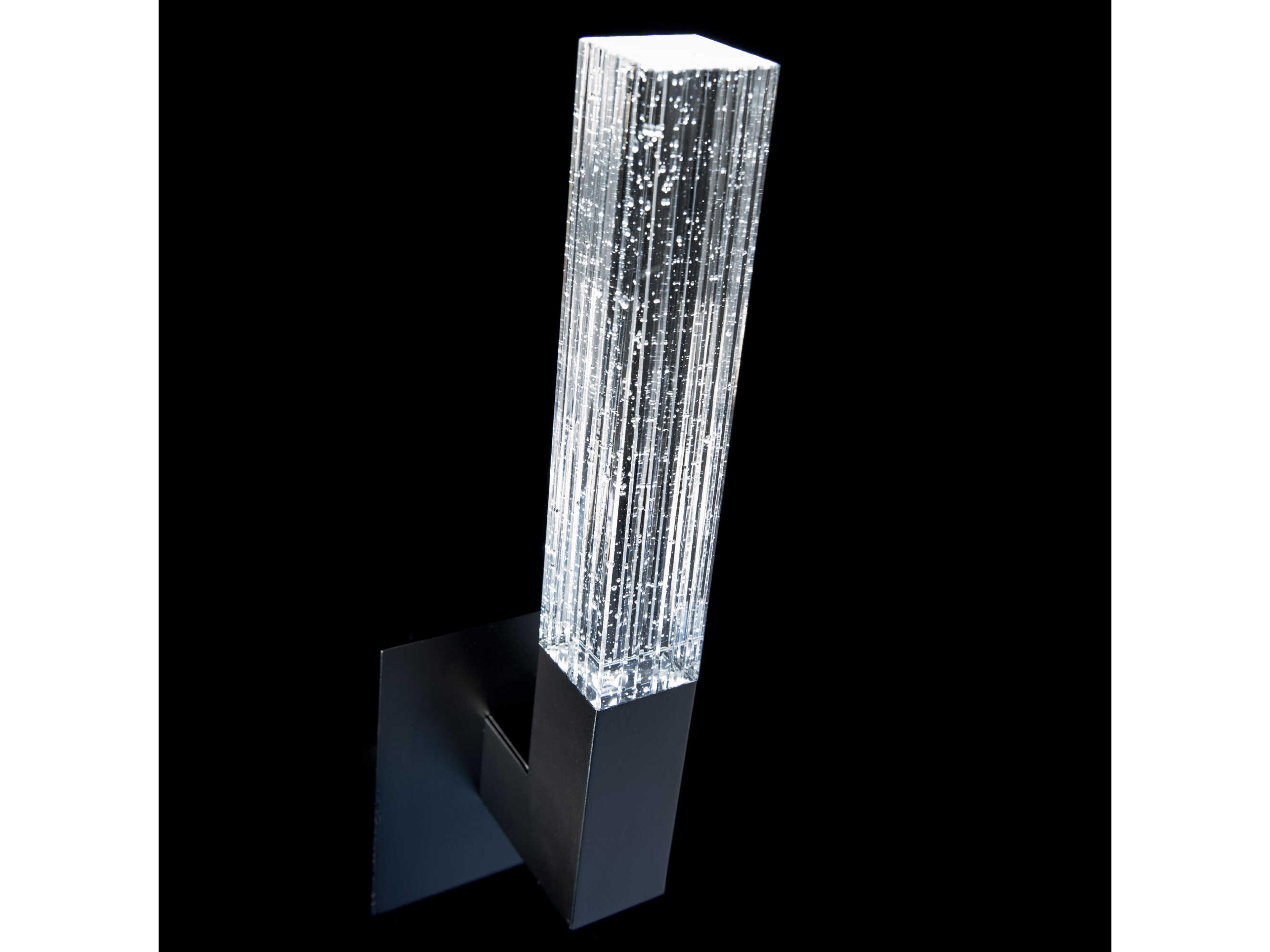 Modern Forms Cinema 1-Light Black Crystal LED Wall Sconce