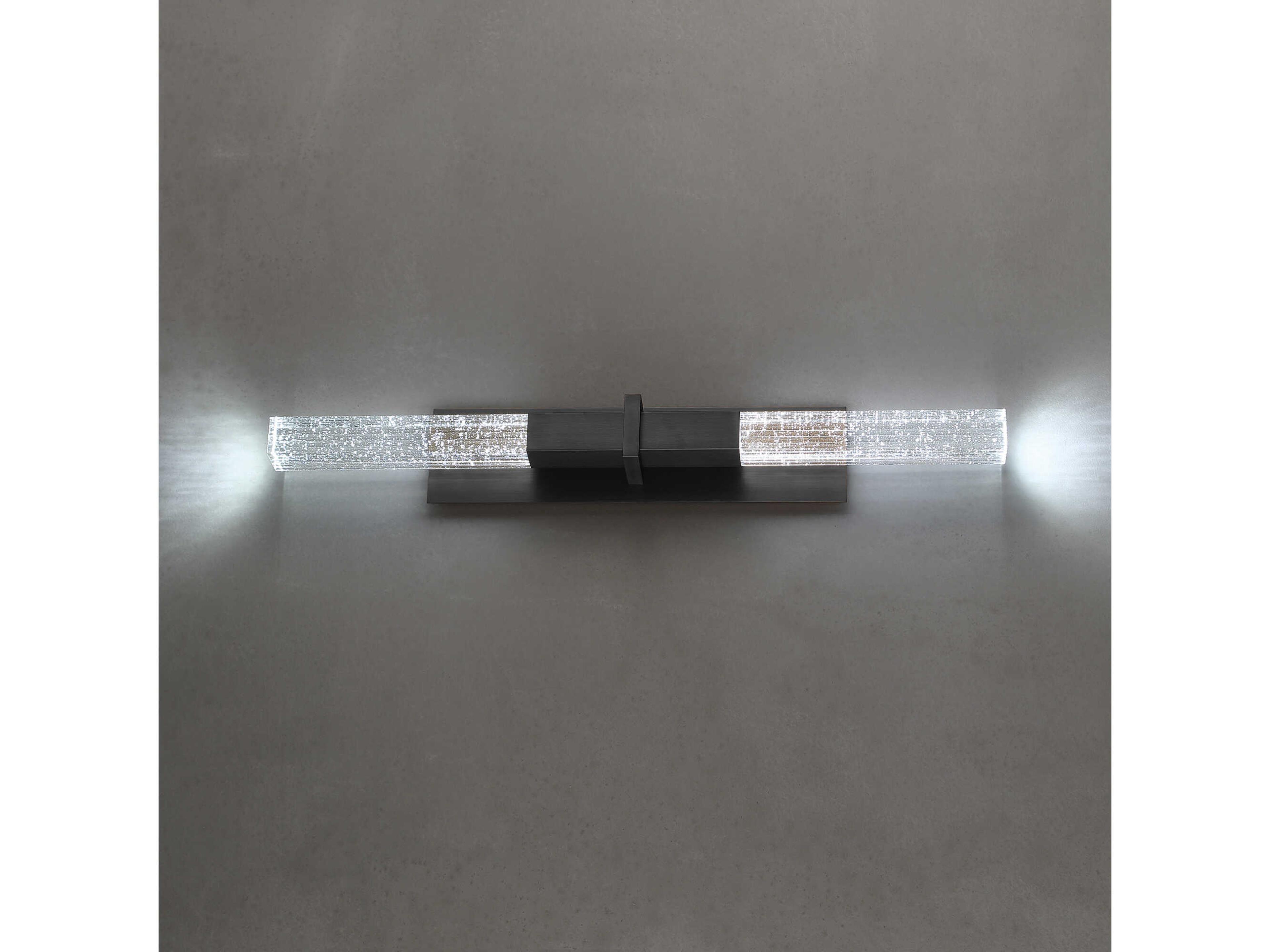 Modern Forms Cinema 2-Light Black Crystal LED Wall Sconce