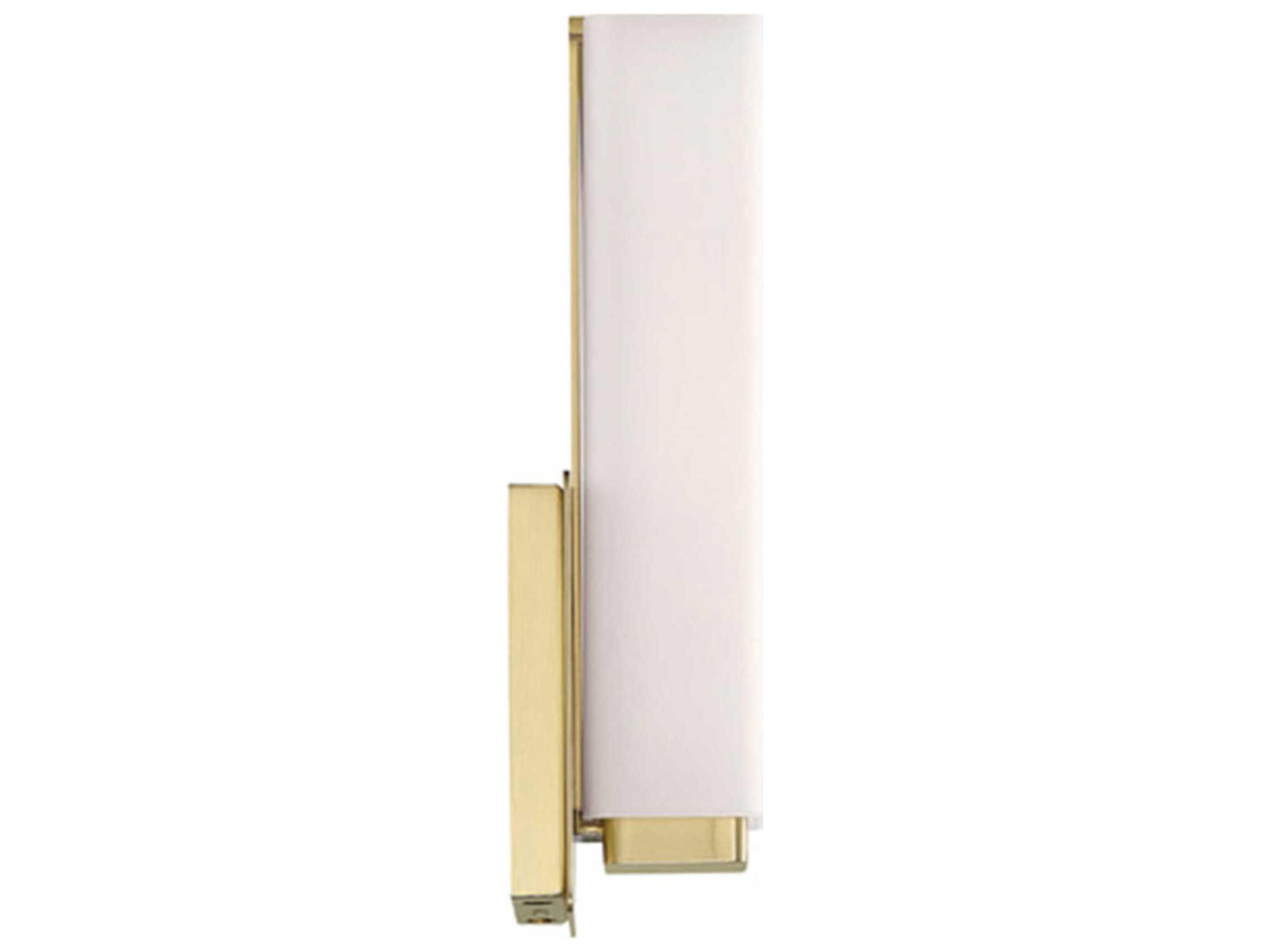 Modern Forms Vogue 1-Light Brushed Brass Glass LED Wall Sconce