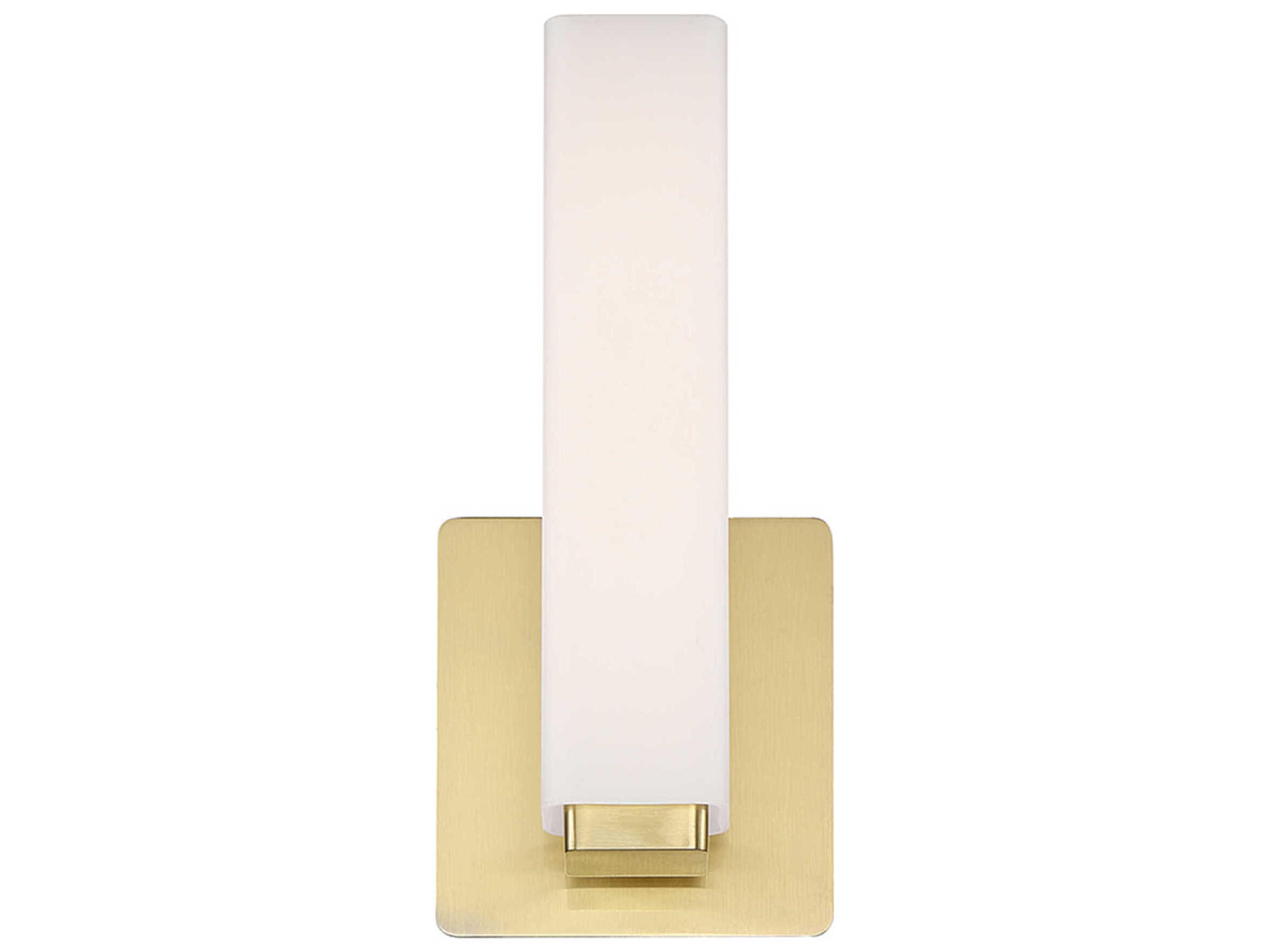 Modern Forms Vogue 1-Light Brushed Brass Glass LED Wall Sconce
