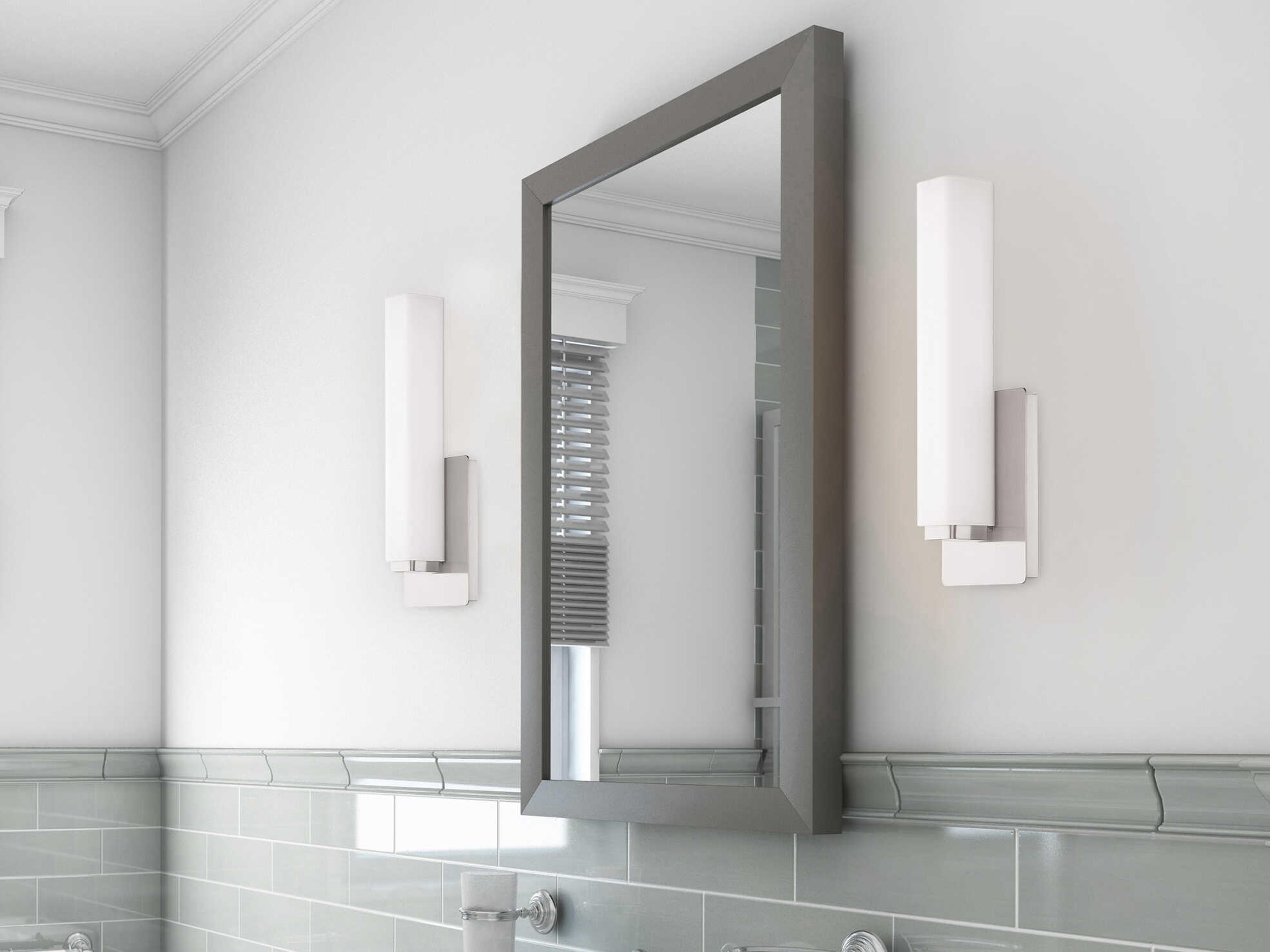 Modern Forms Vogue 1-Light Brushed Nickel Glass LED Wall Sconce