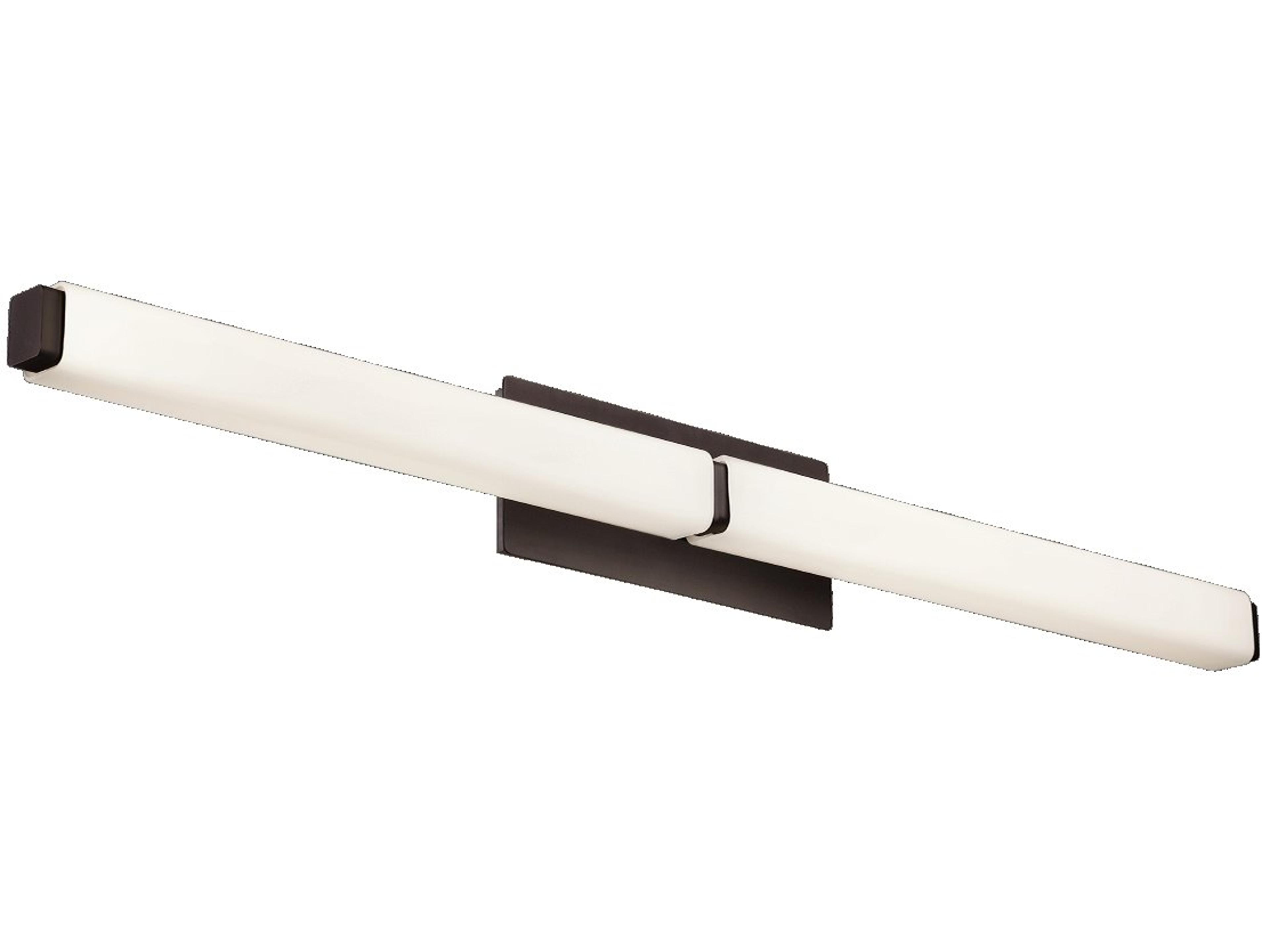 Vogue 1-Light Bronze Glass LED Vanity Light