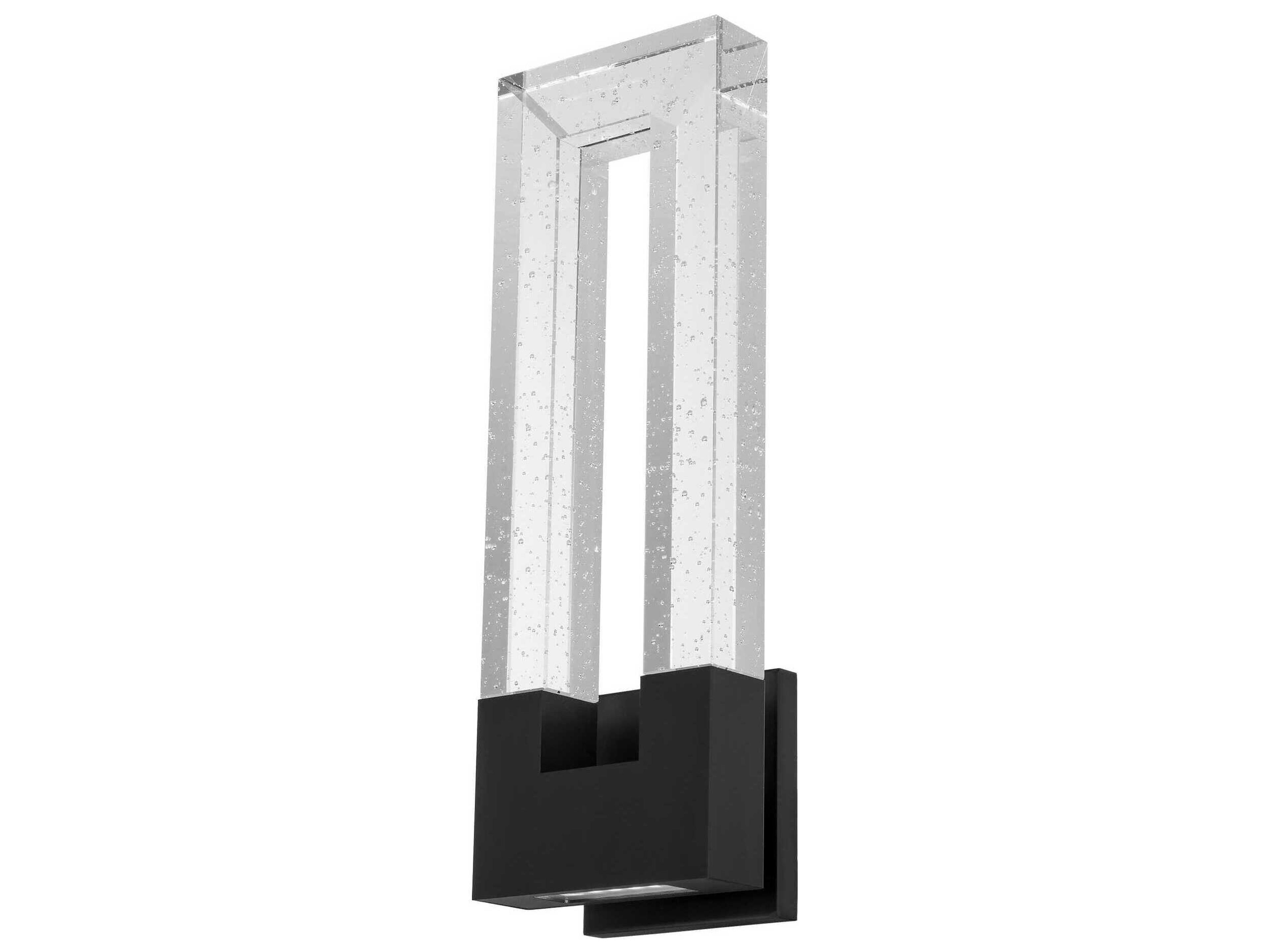 Chill 2-Light Black Crystal LED Wall Sconce