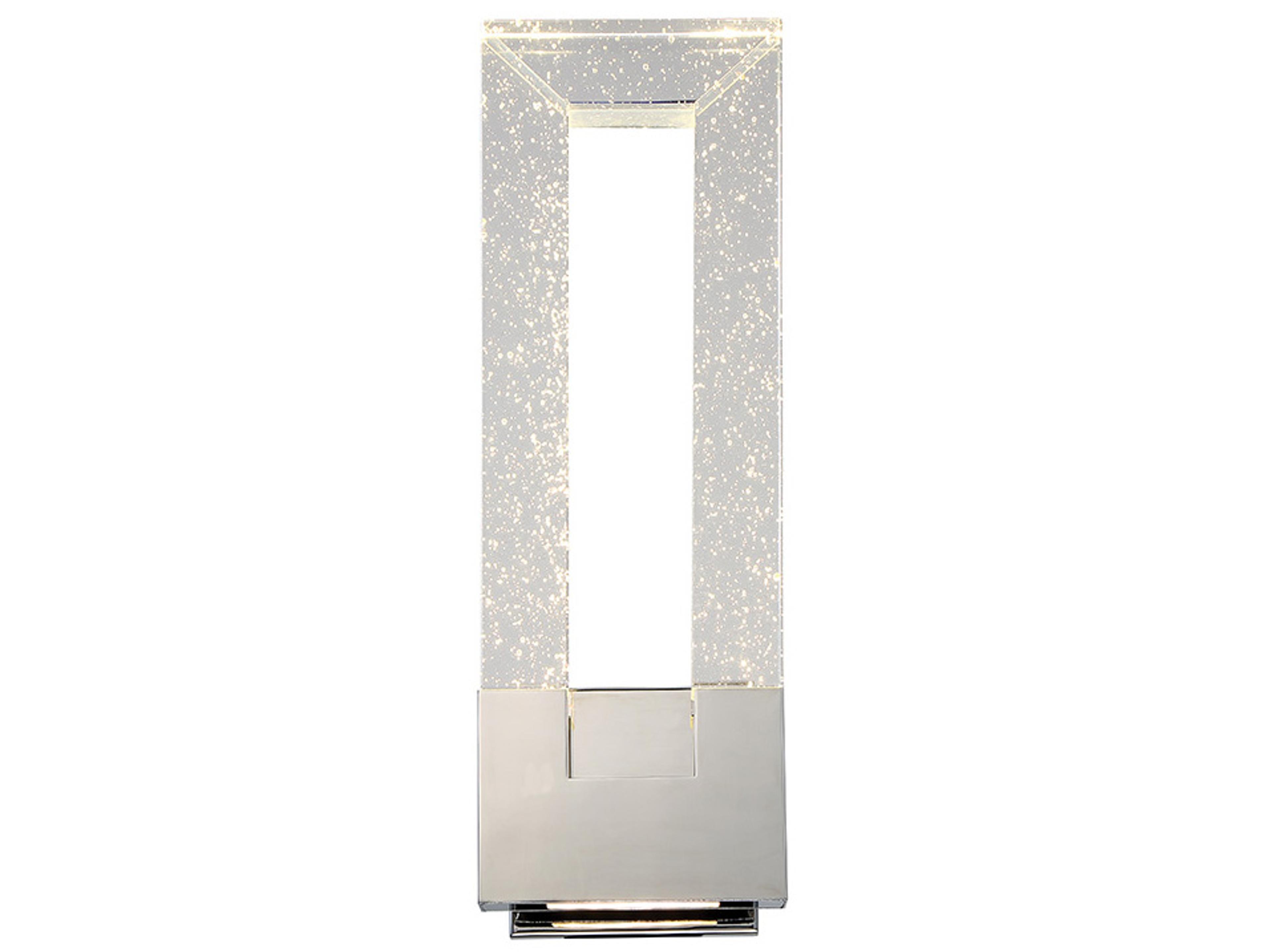 Modern Forms Chill 2-Light Polished Nickel Crystal LED Wall Sconce