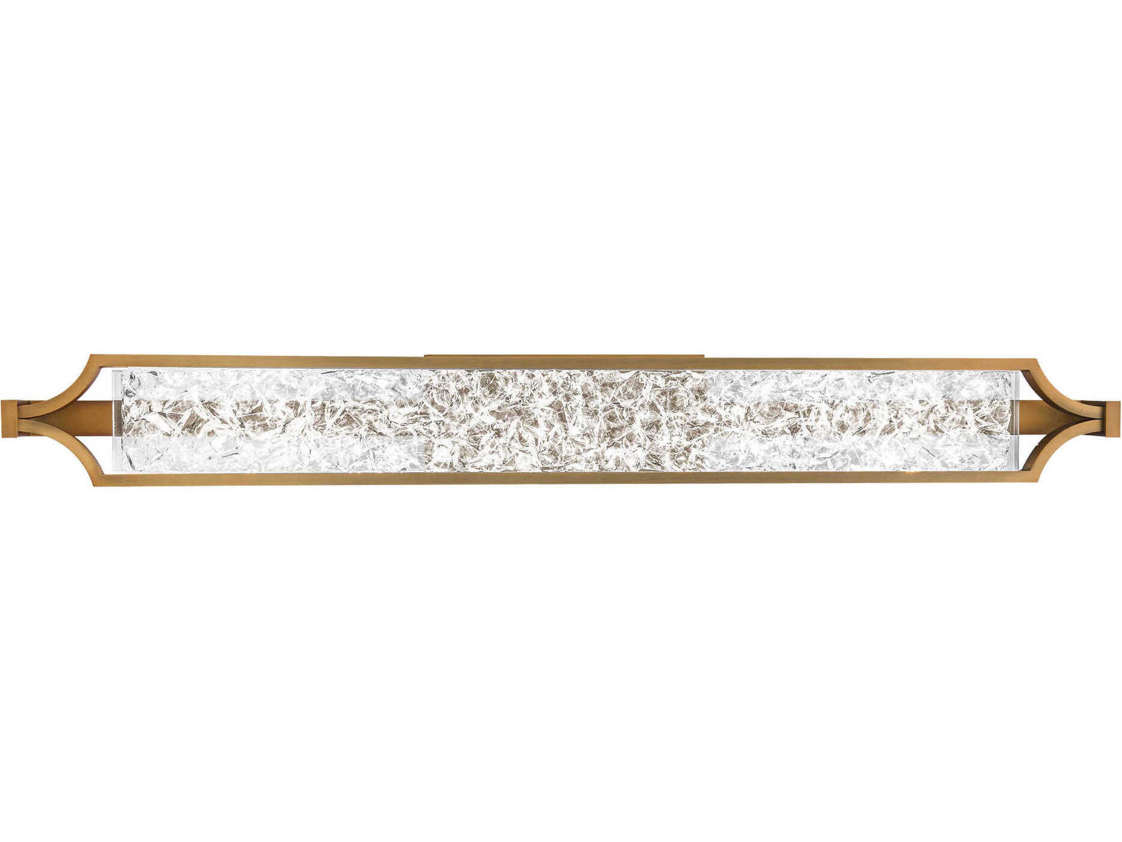 Modern Forms Emblem 1-Light Aged Brass Crystal LED Vanity Light