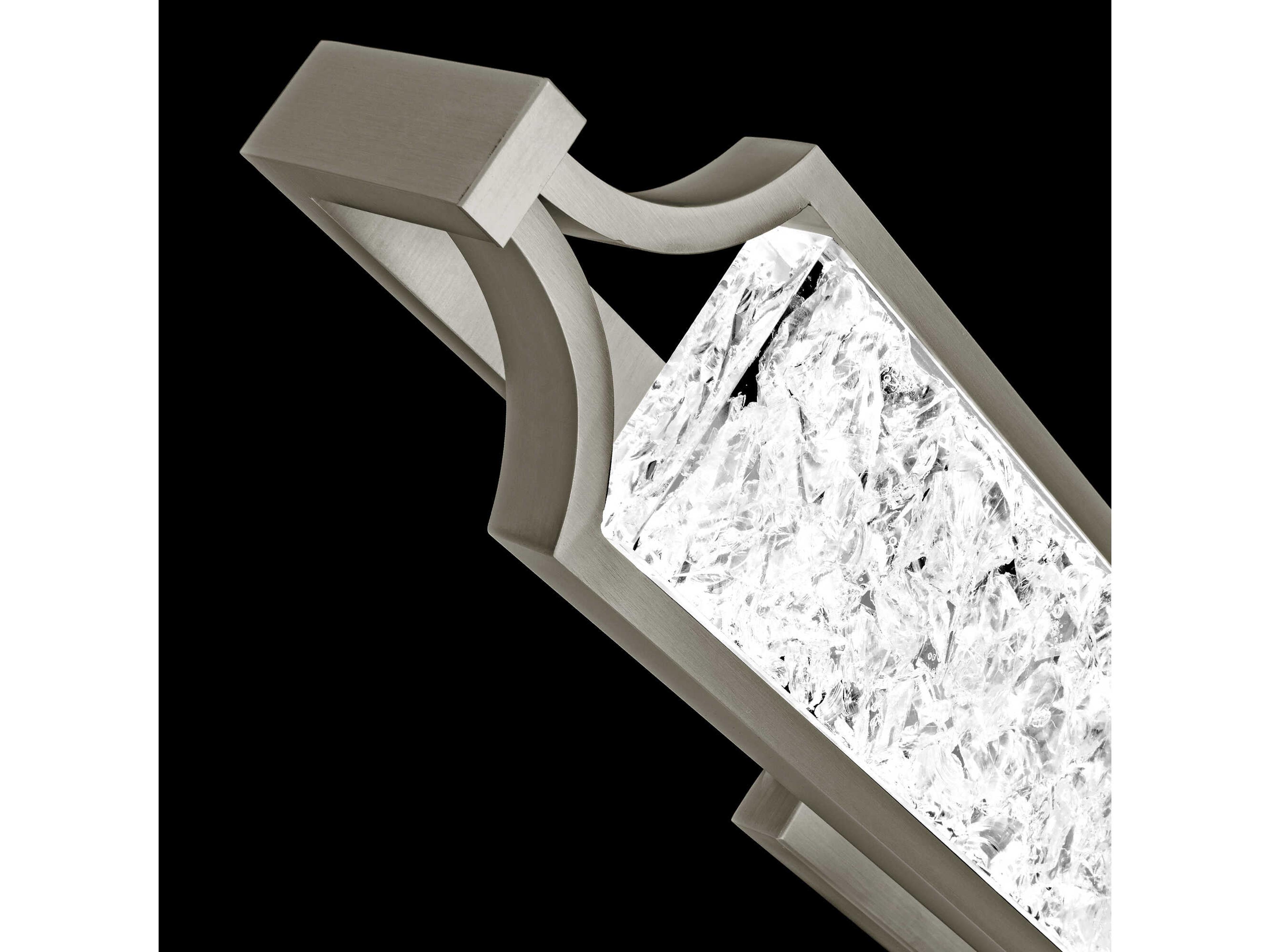 Modern Forms Emblem 1-Light Brushed Nickel Crystal LED Vanity Light