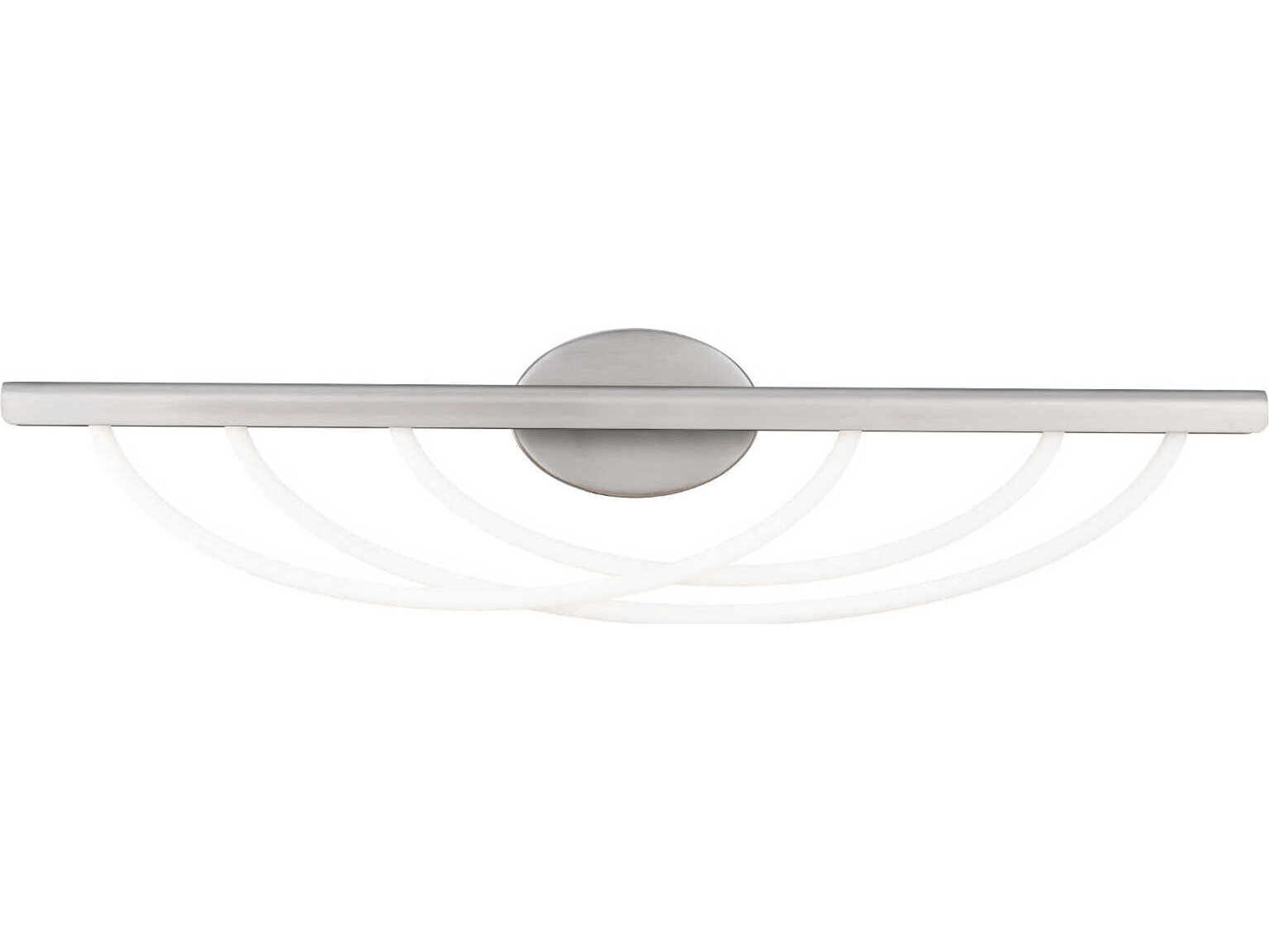 Modern Forms Swoop 3-Light Brushed Nickel Vanity Light