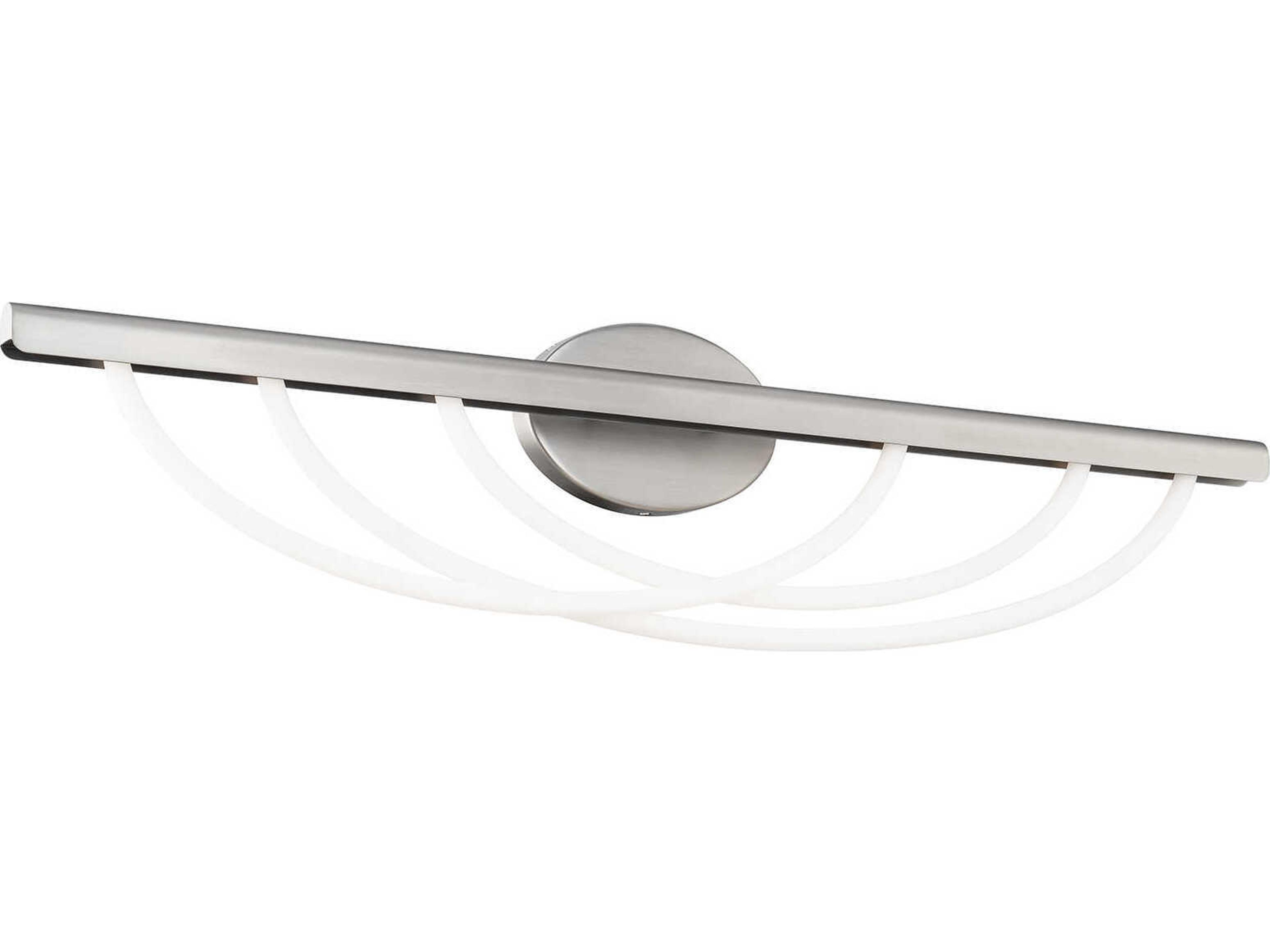 Modern Forms Swoop 3-Light Brushed Nickel Vanity Light