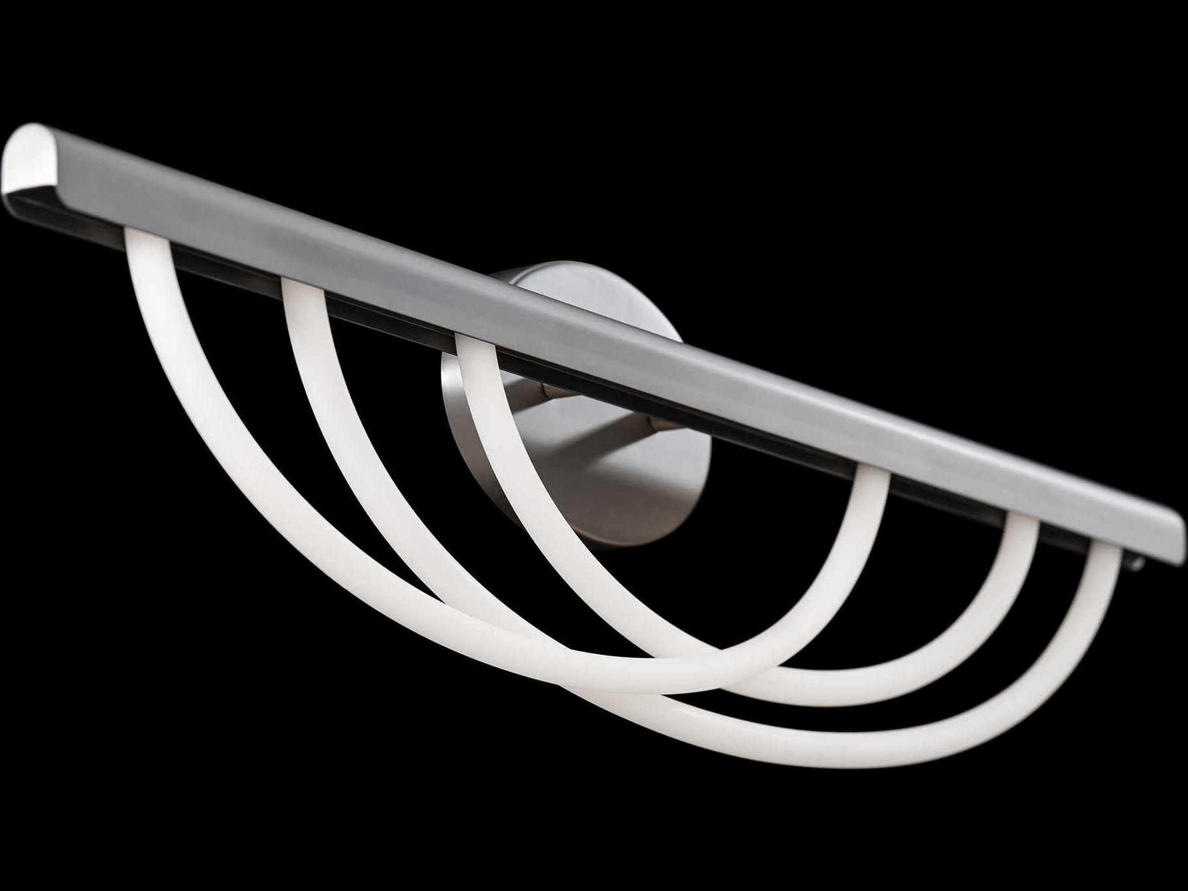 Modern Forms Swoop 3-Light Brushed Nickel Vanity Light