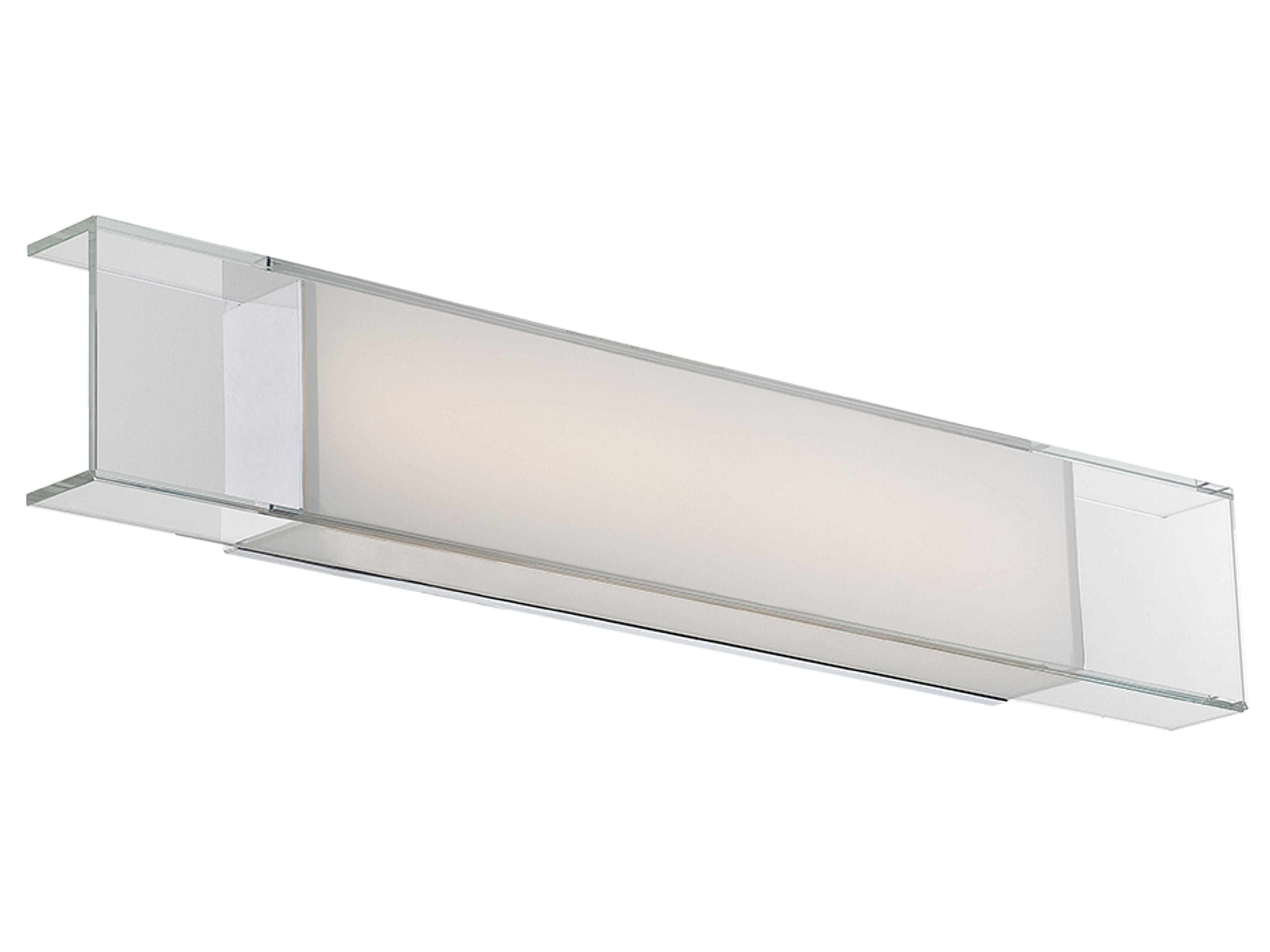 Cloud 1-Light Chrome Glass LED Vanity Light