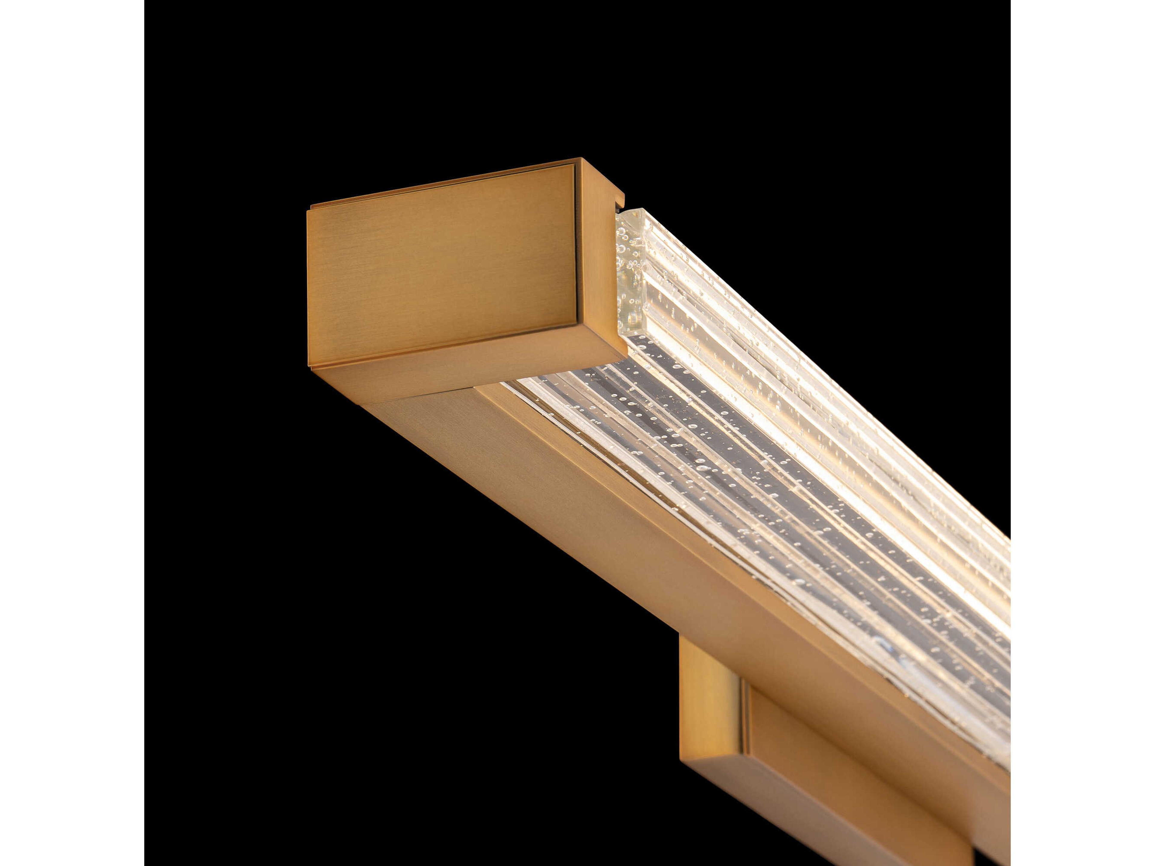 Modern Forms Skein 1-Light Aged Brass Vanity Light