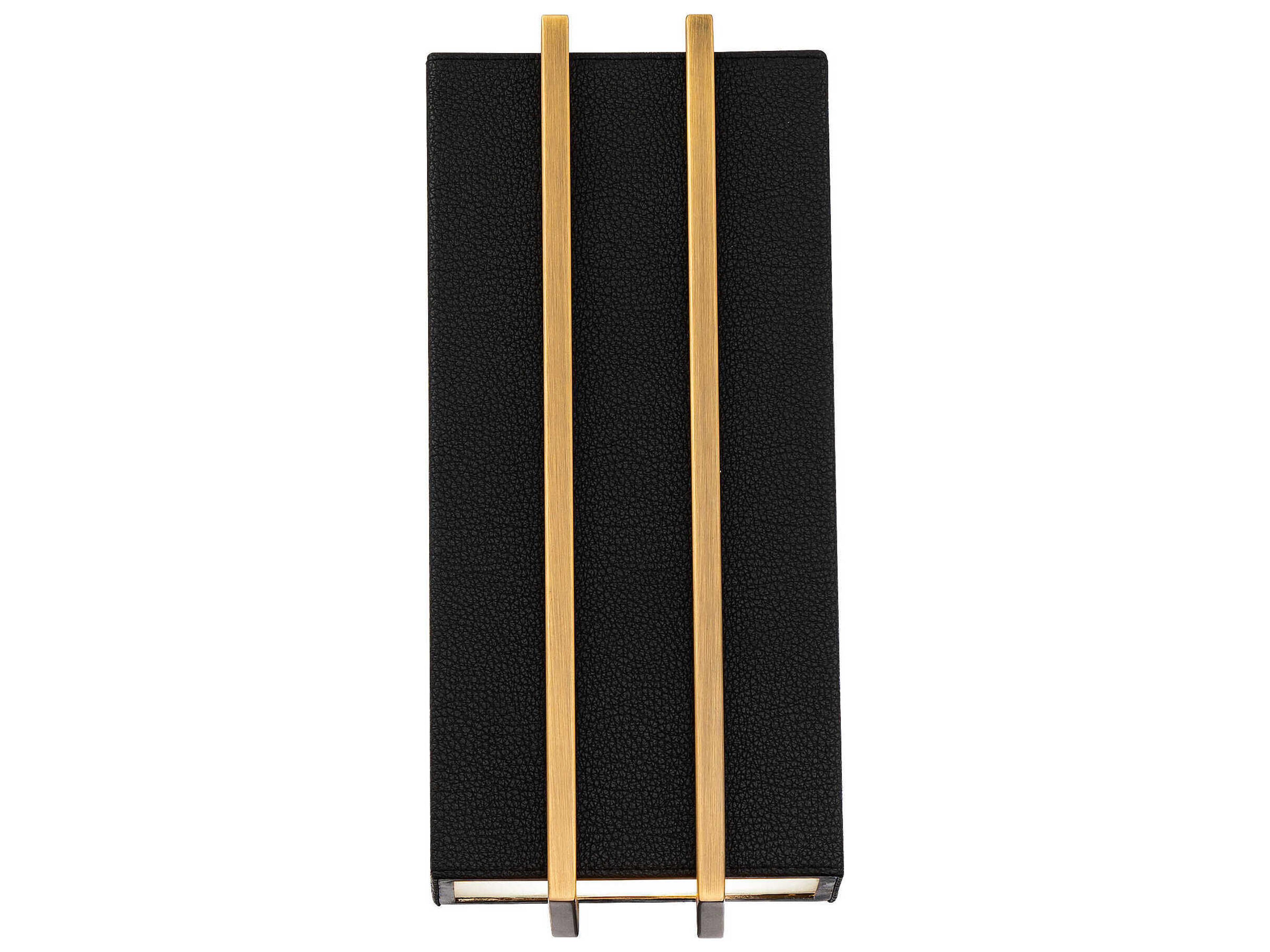 Modern Forms Poet 2-Light Black Aged Brass LED Wall Sconce
