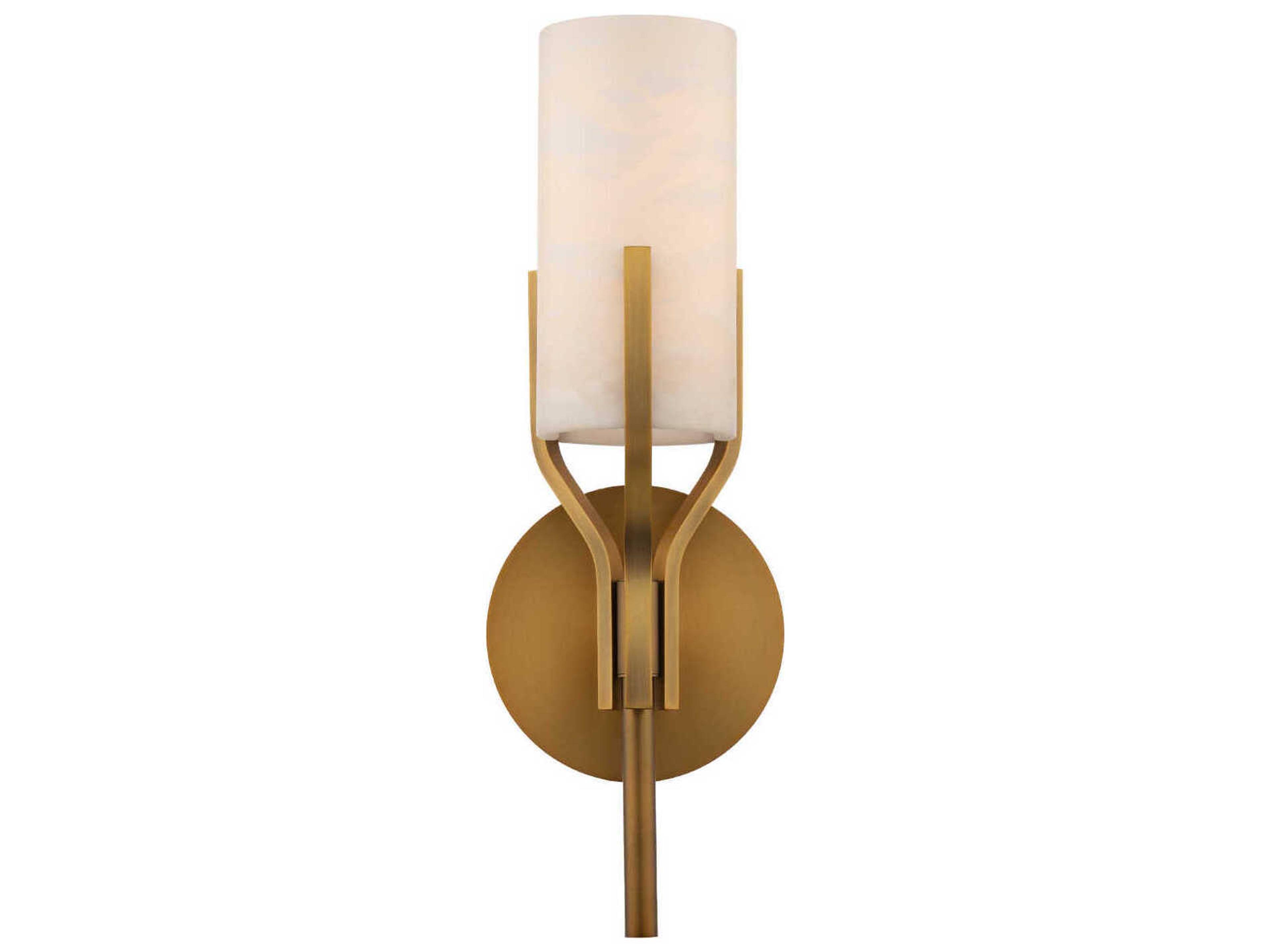 Firenze 1-Light Aged Brass Wall Sconce