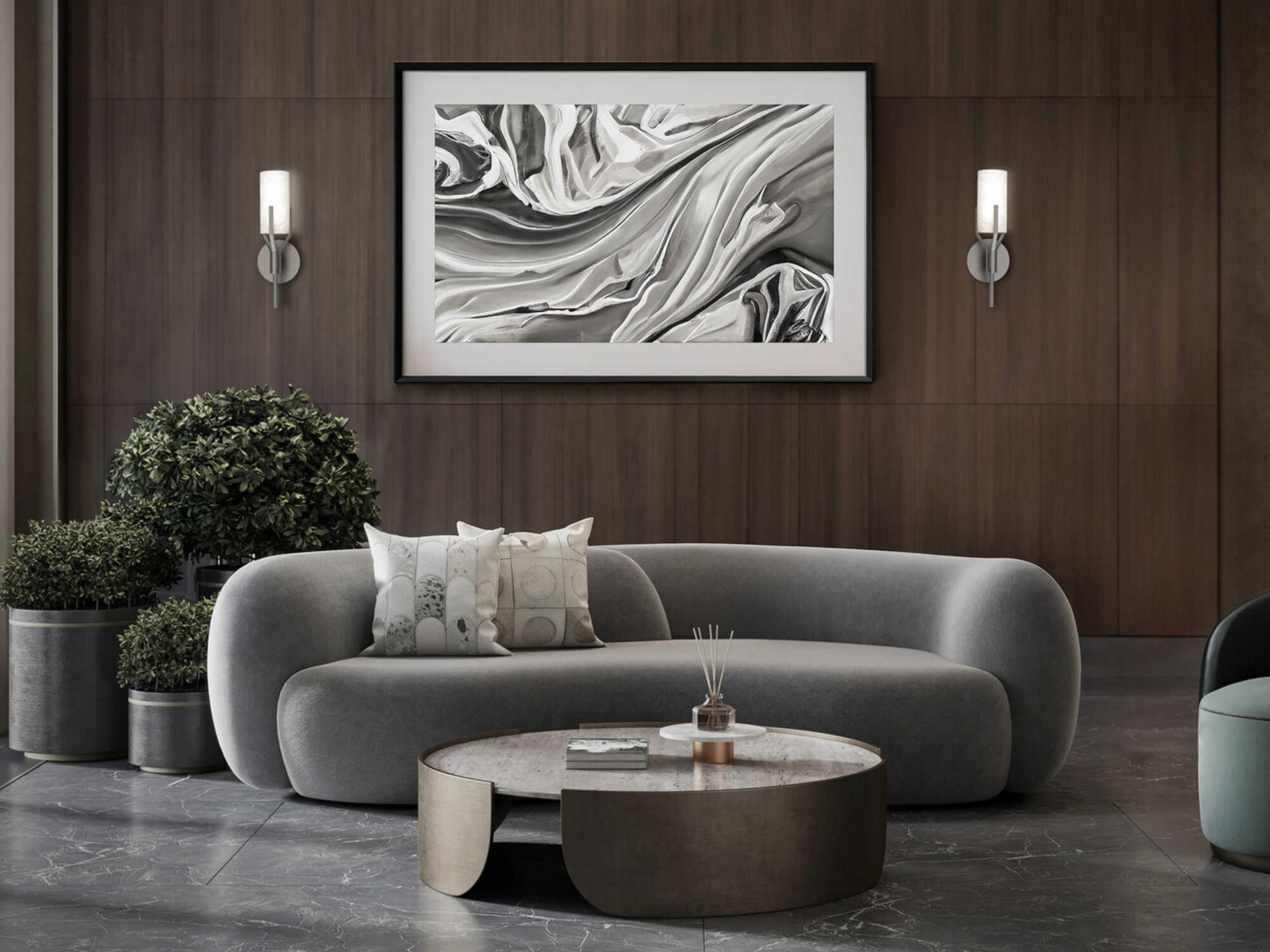 Modern Forms Firenze 1-Light Antique Nickel Wall Sconce