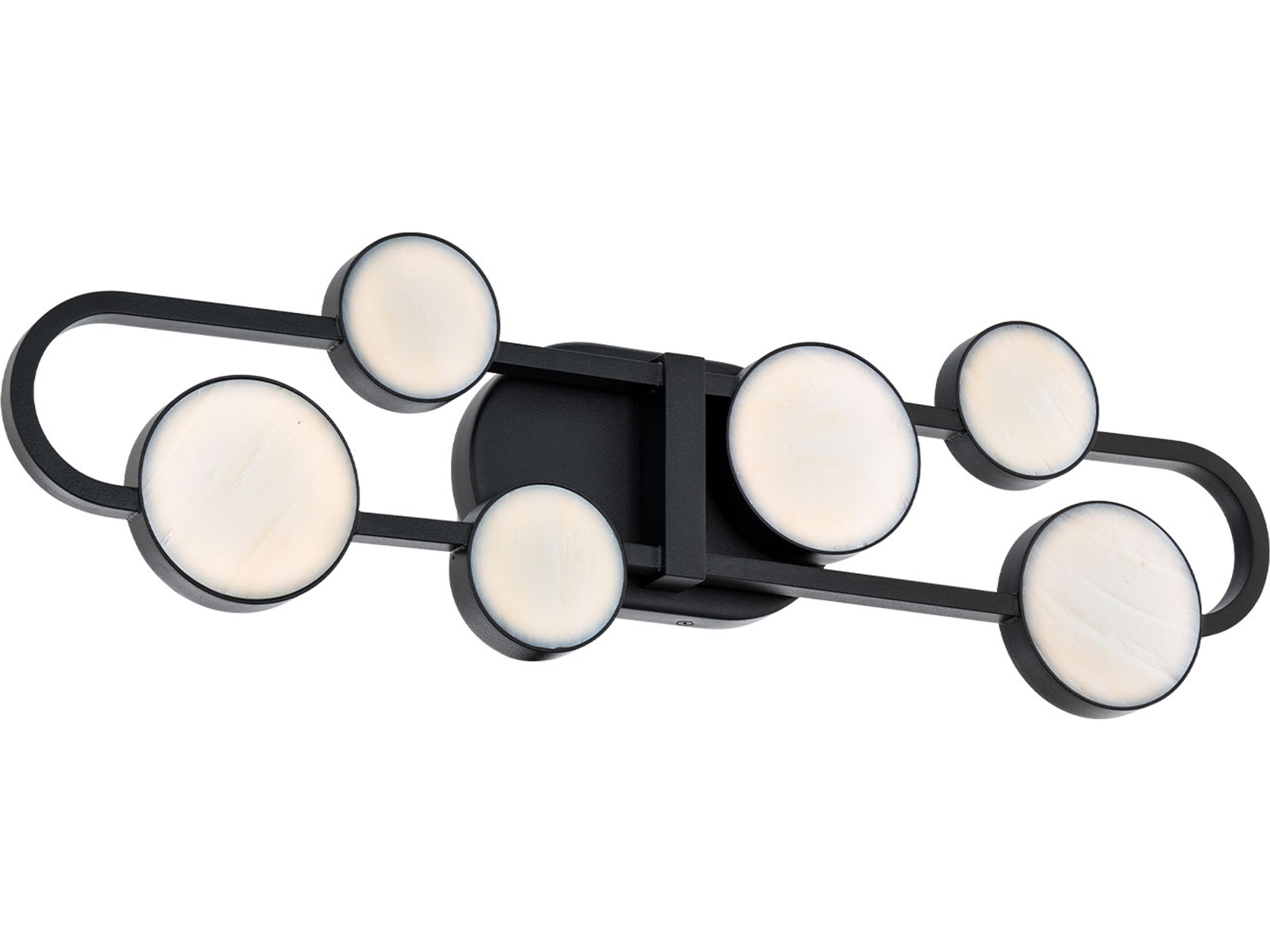 Tableau 6-Light Black Vanity Light