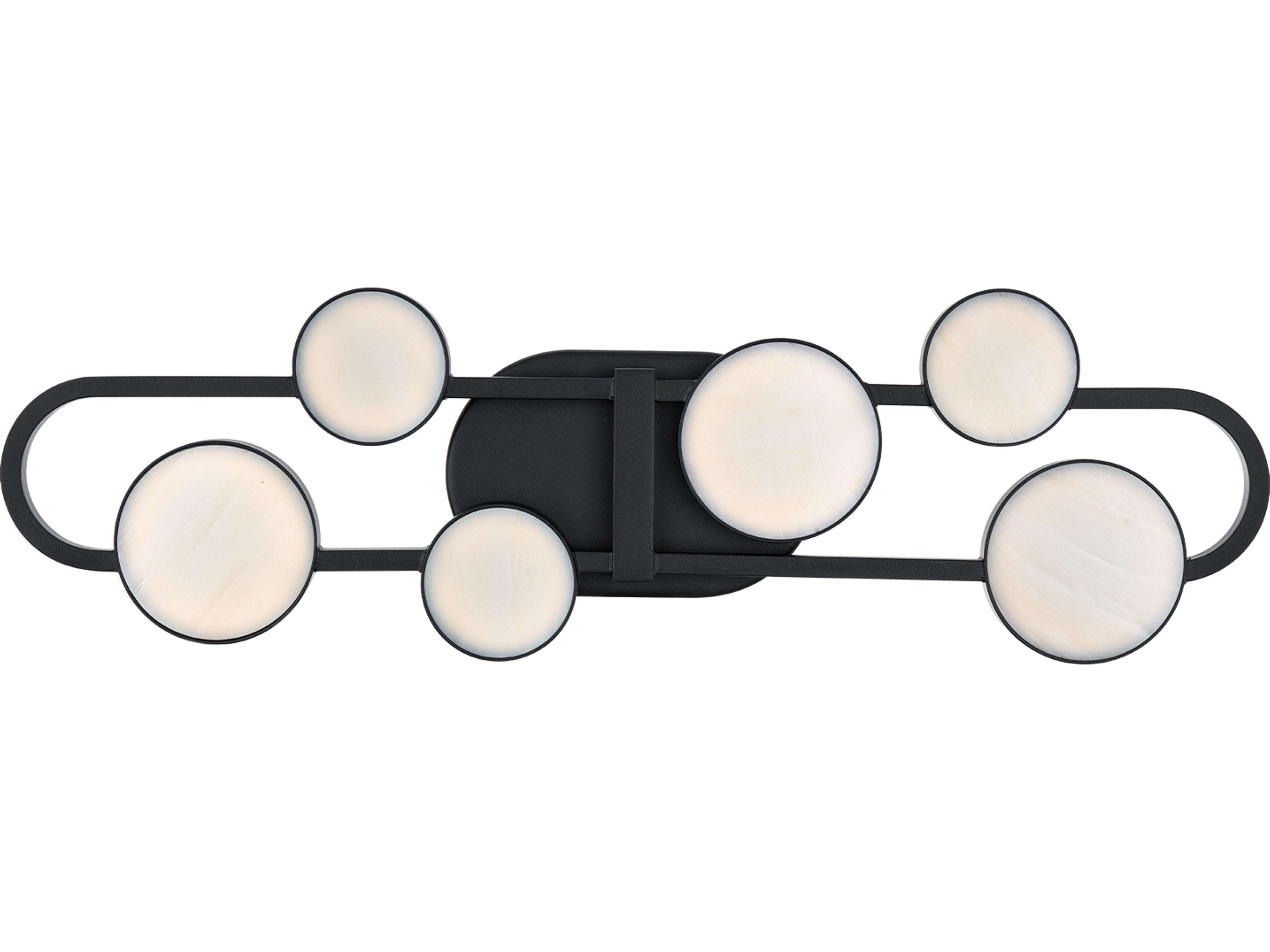 Modern Forms Tableau 6-Light Black Vanity Light