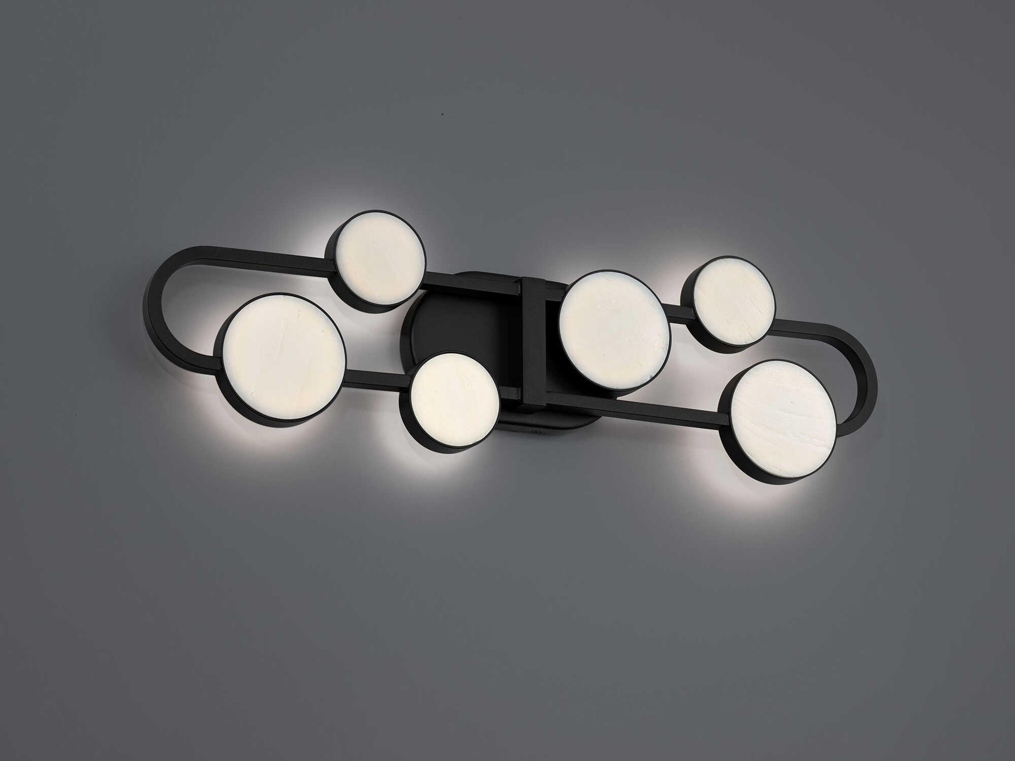 Modern Forms Tableau 6-Light Black Vanity Light
