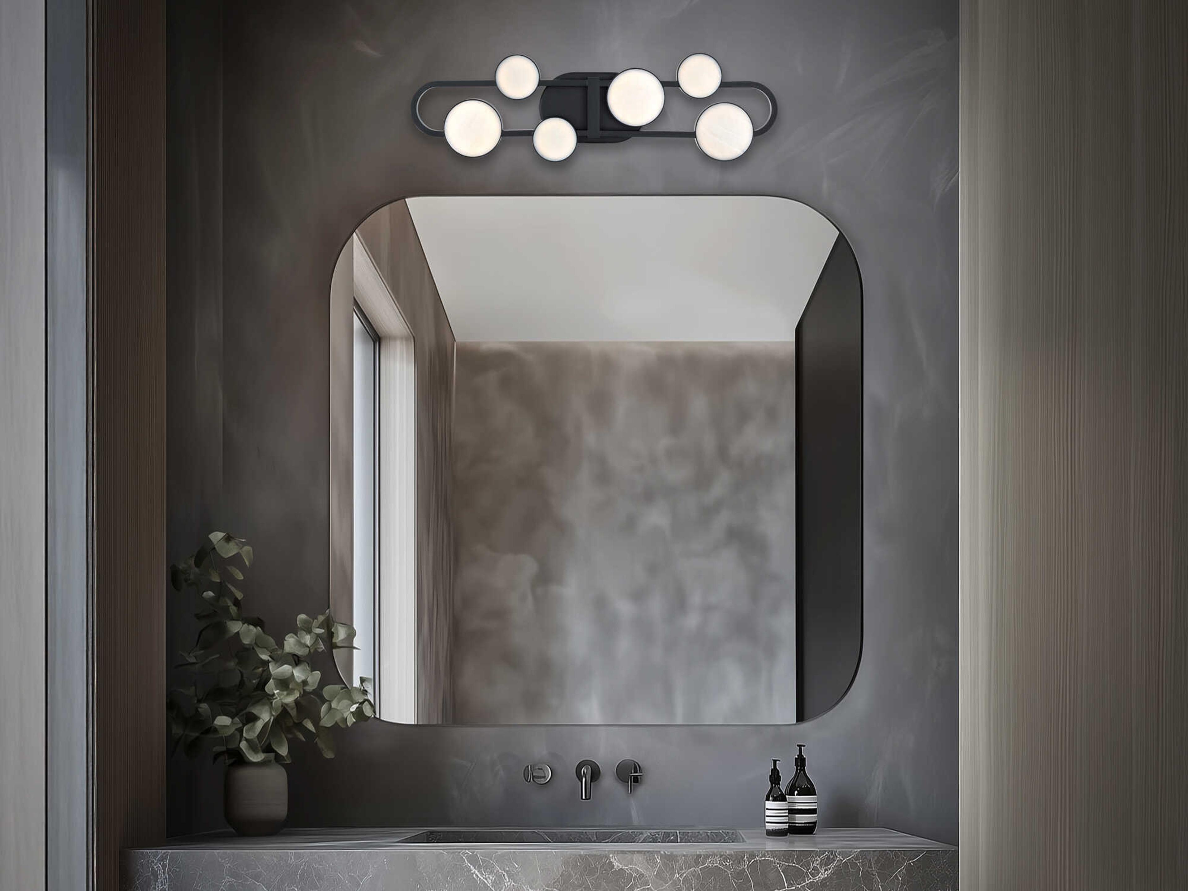 Modern Forms Tableau 6-Light Black Vanity Light