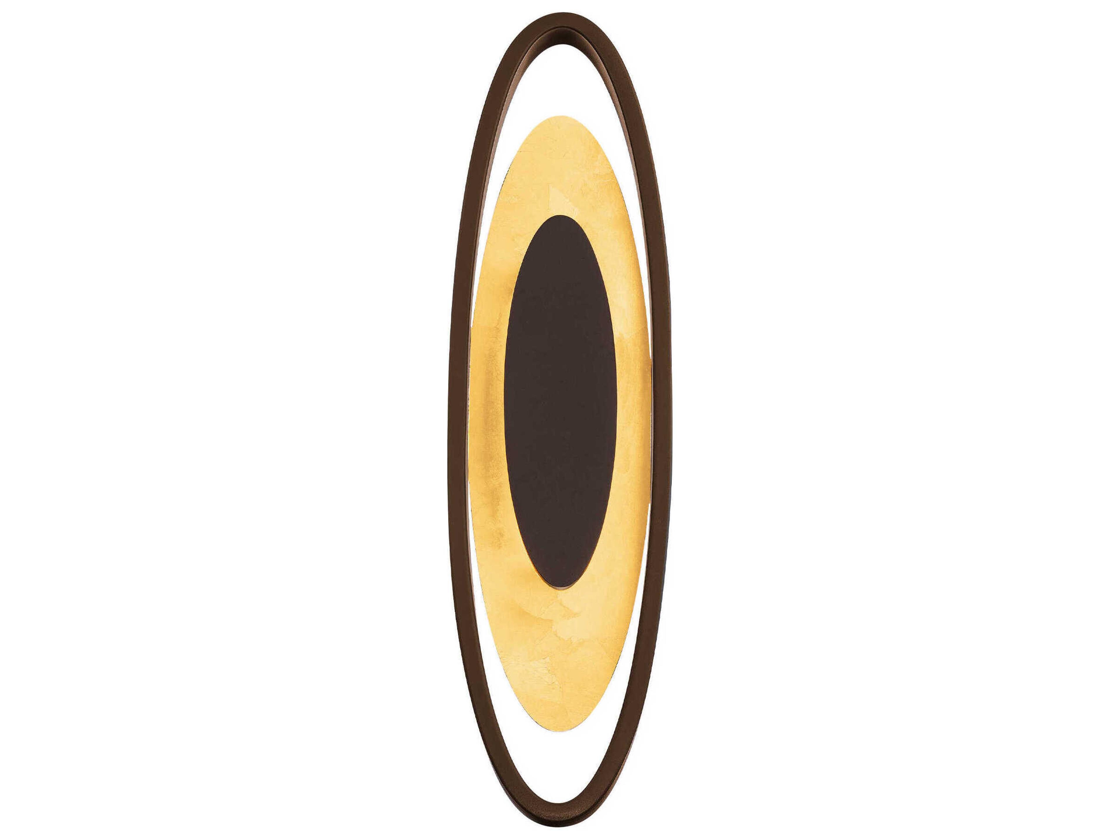 Modern Forms Valor 1-Light Bronze Gold Leaf LED Wall Sconce