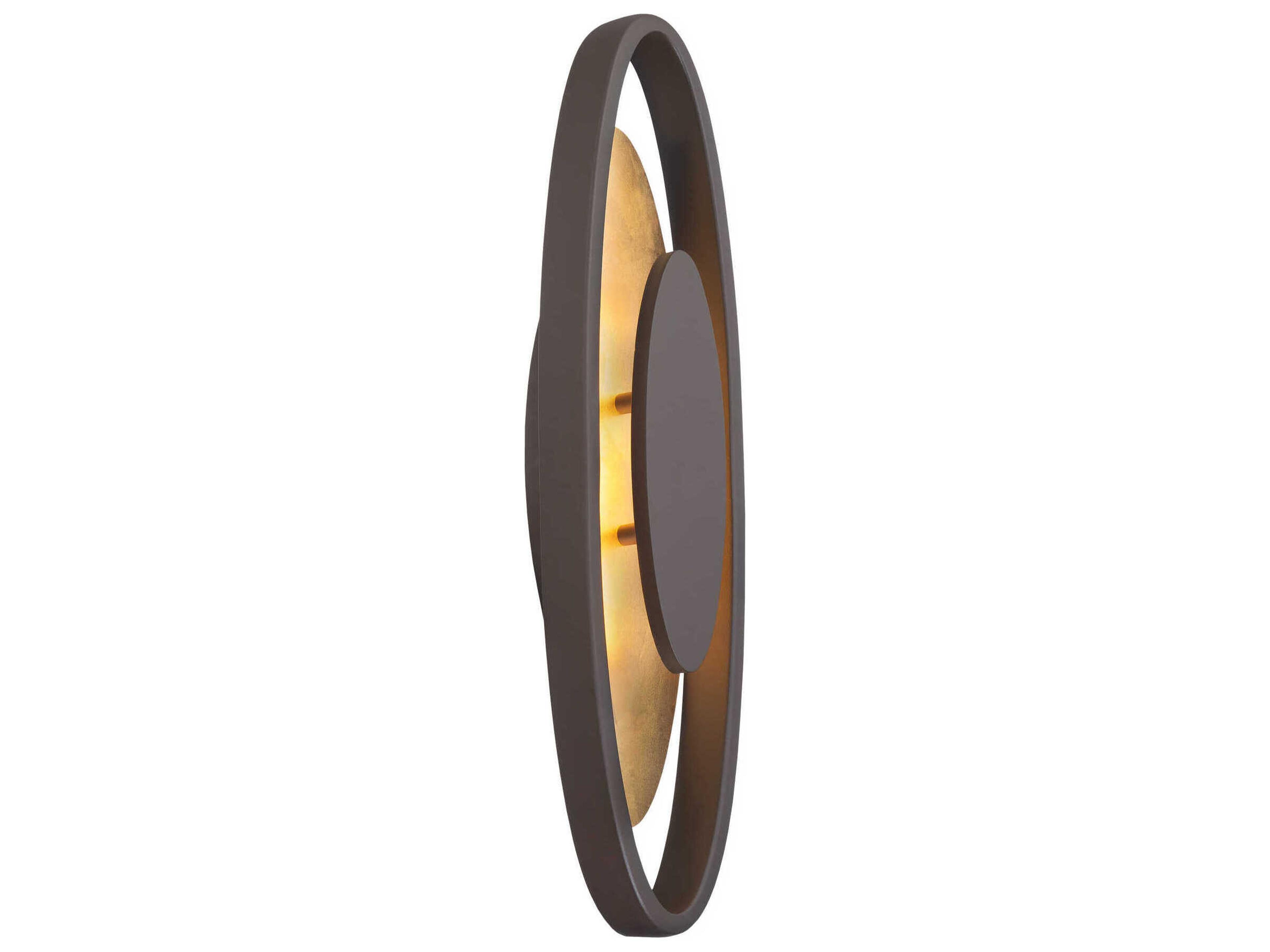 Modern Forms Valor 1-Light Bronze Gold Leaf LED Wall Sconce