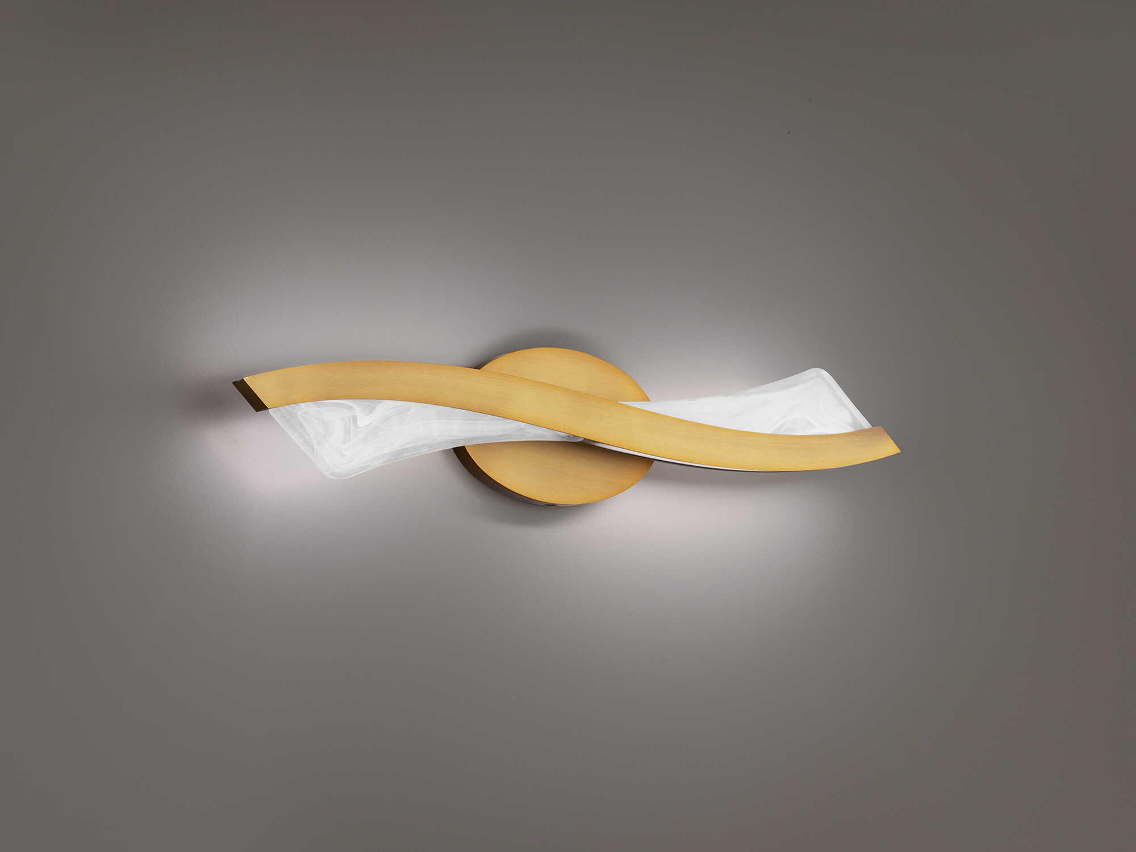 Modern Forms Ascot 2-Light Aged Brass Vanity Light