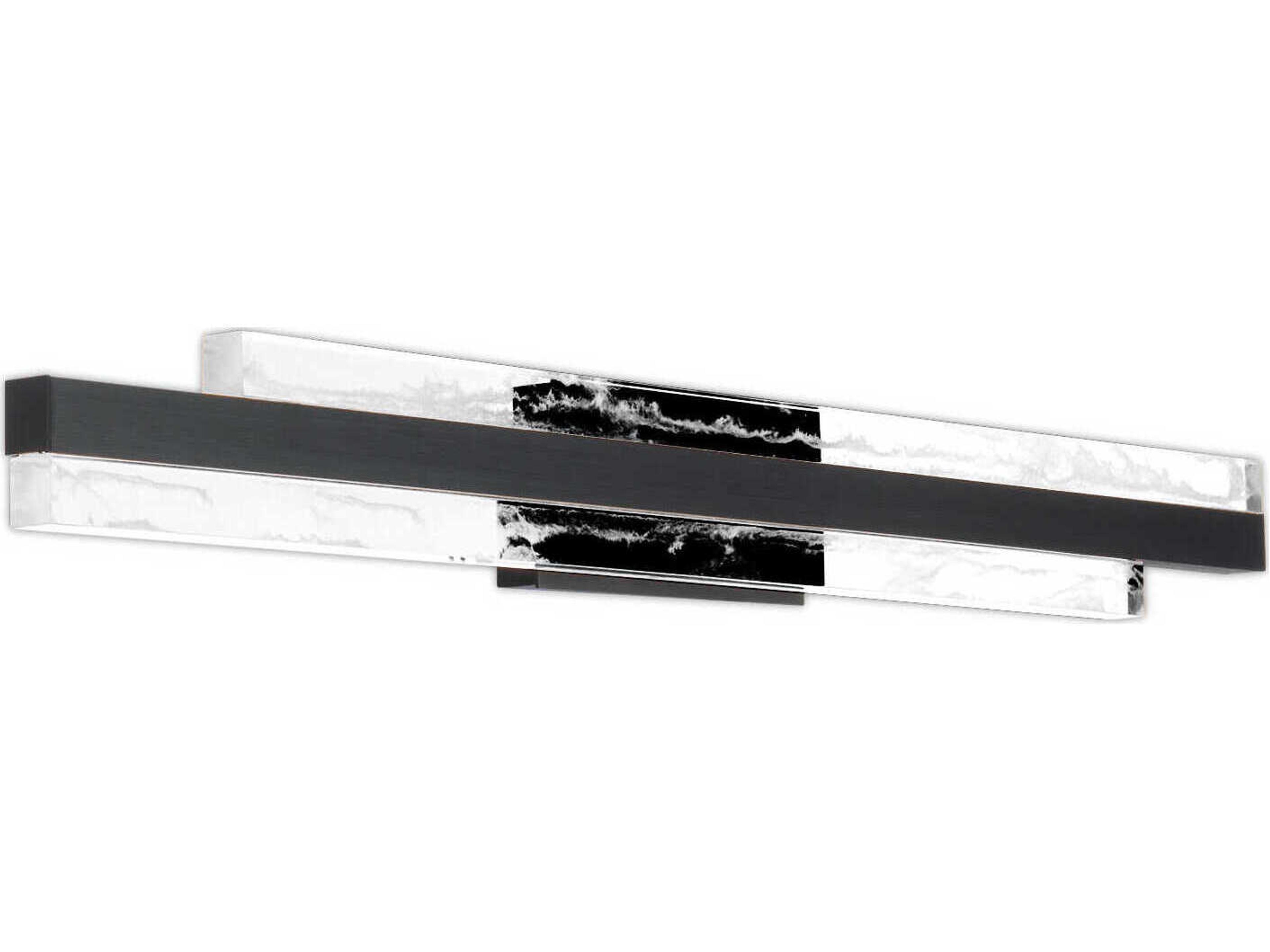 Tandem LED Bath Vanity Light in Black