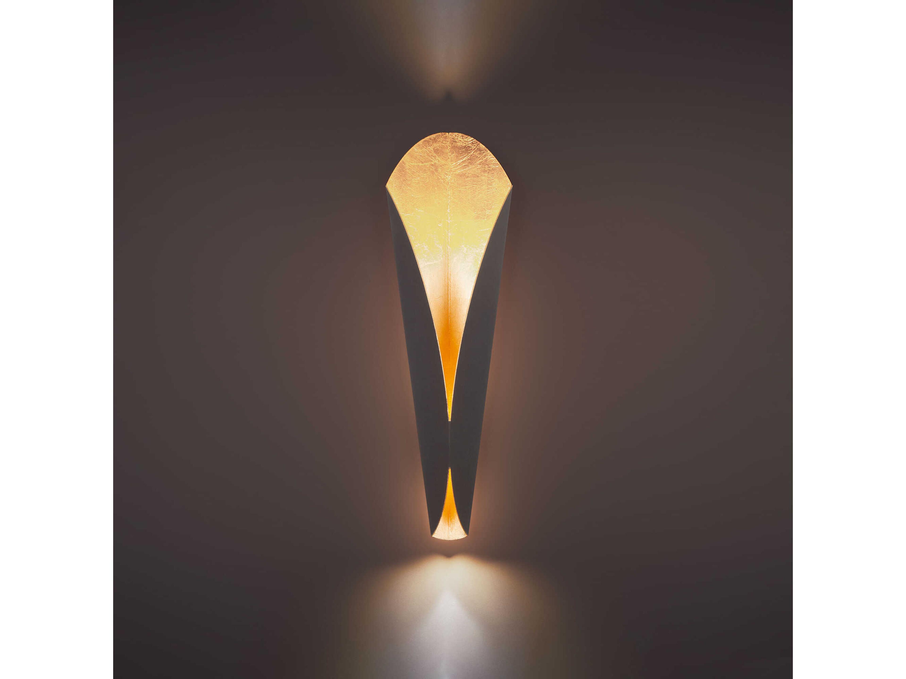 Modern Forms Fleur 1-Light Bronze Gold Leaf Black LED Wall Sconce