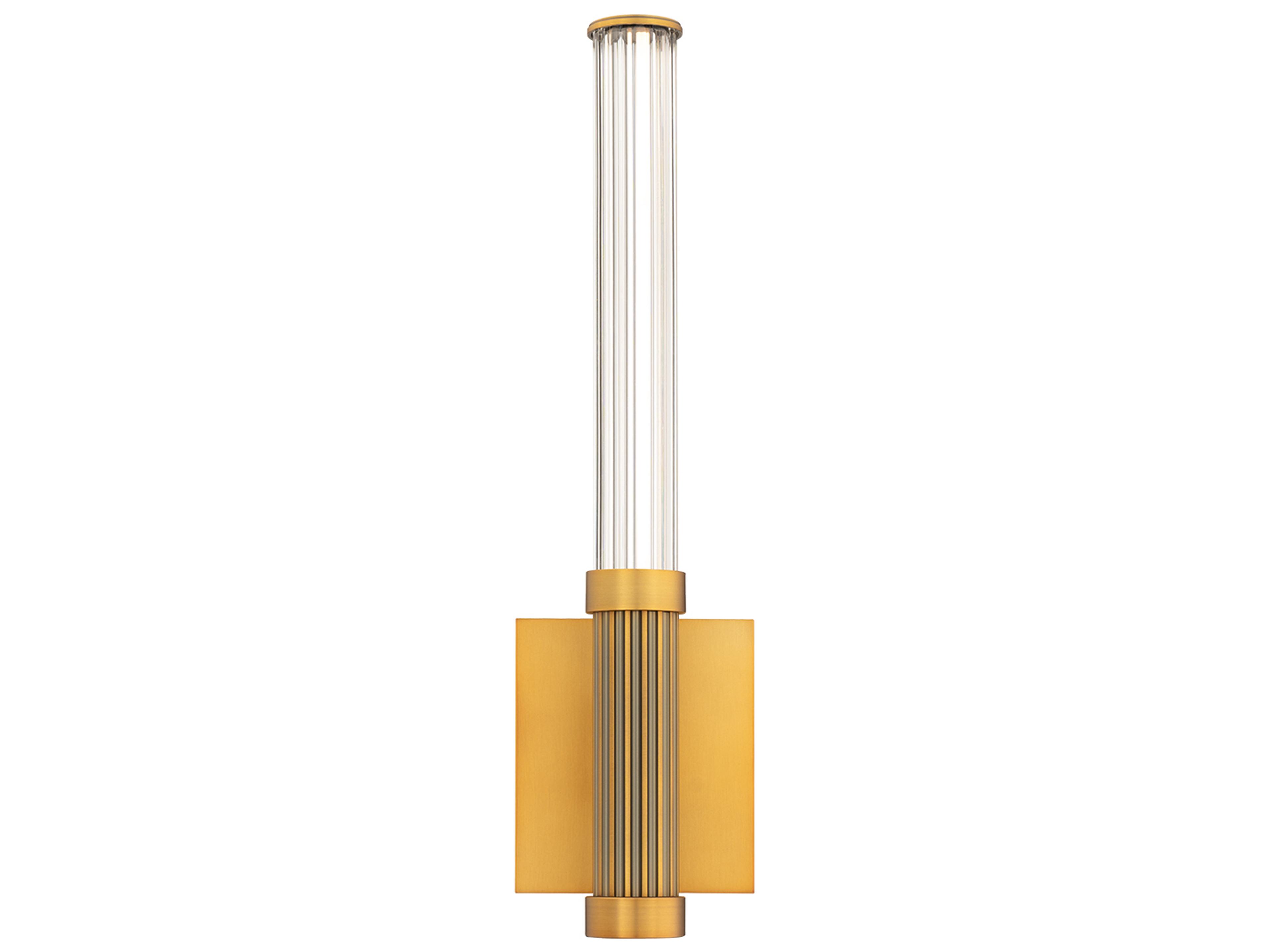 Modern Forms Ribeye 1-Light Aged Brass Wall Sconce