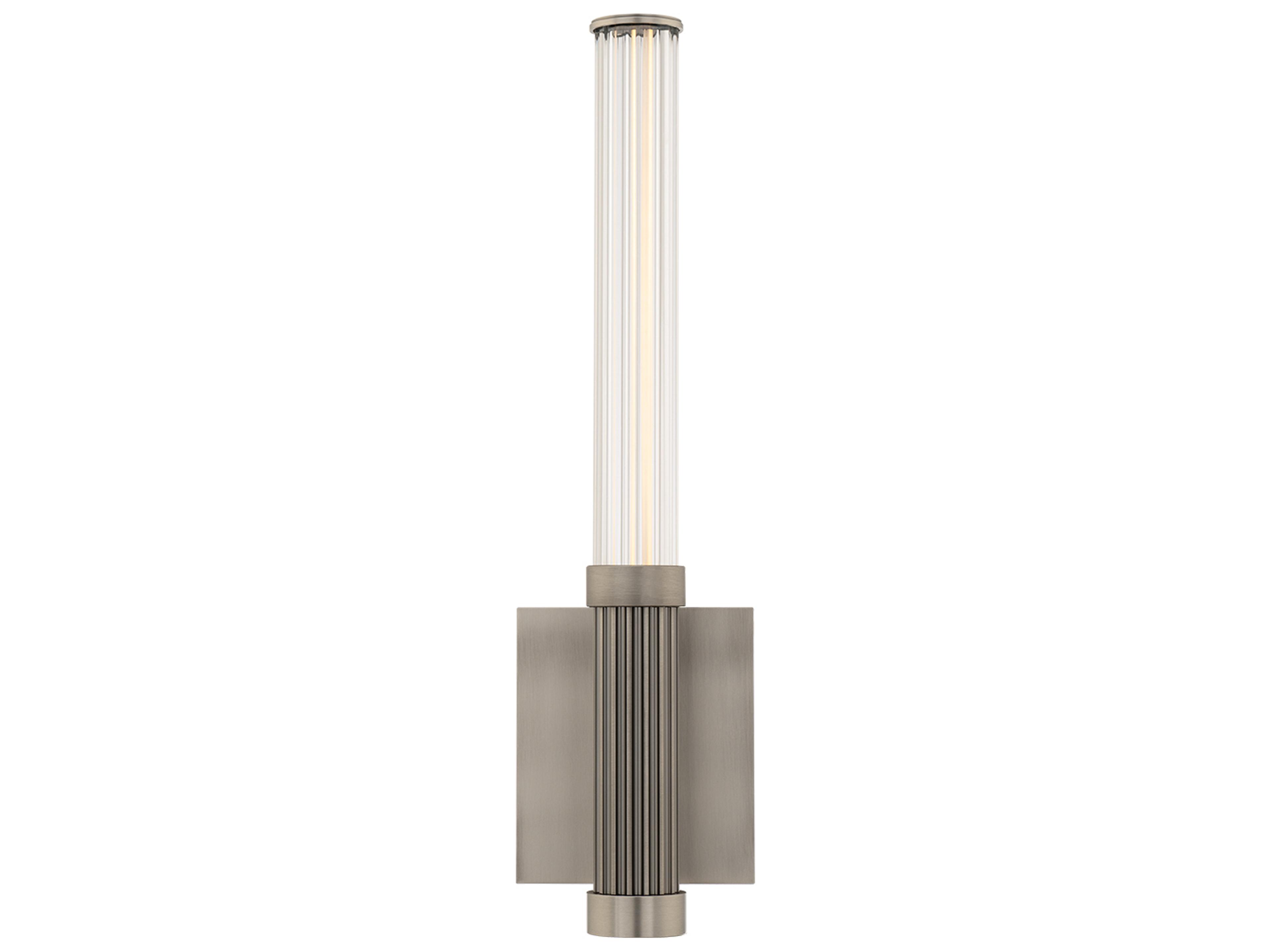 Modern Forms Ribeye 1-Light Brushed Nickel Wall Sconce