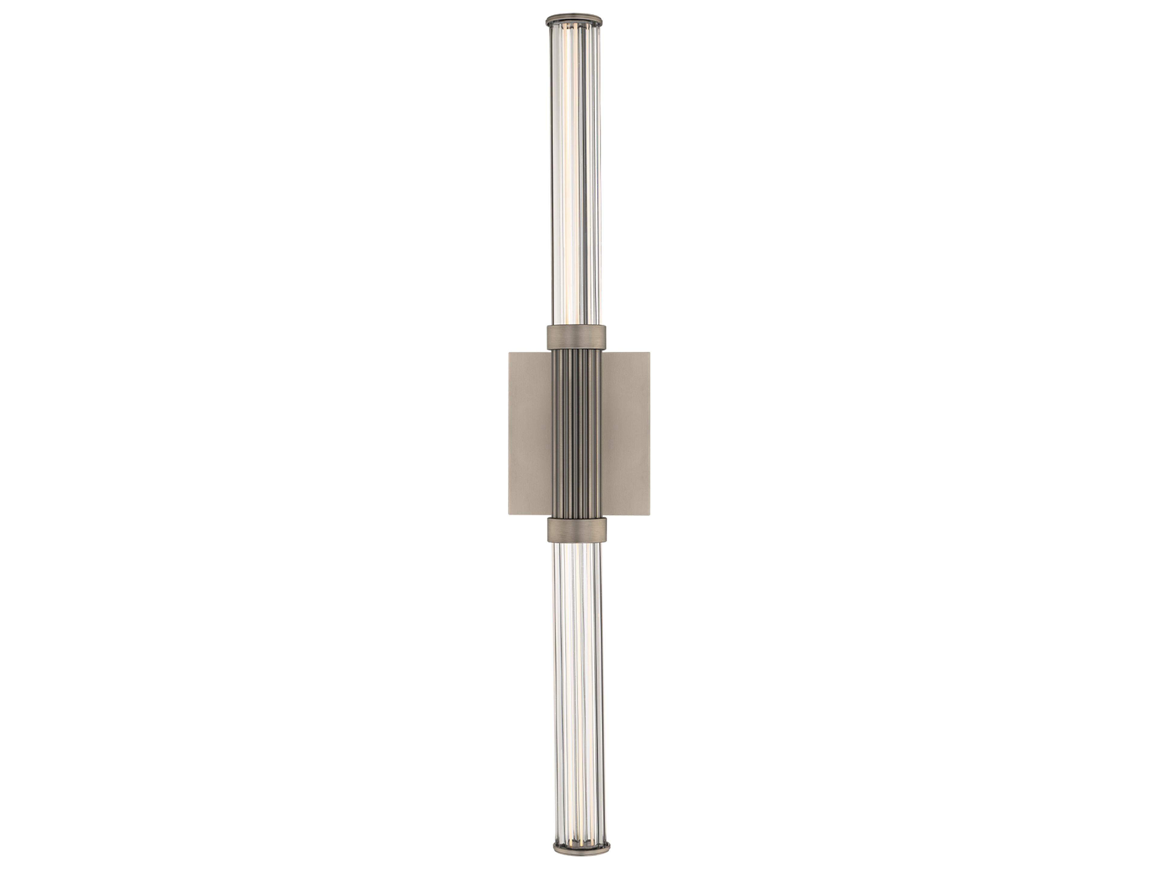Modern Forms Ribeye 2-Light Brushed Nickel Wall Sconce