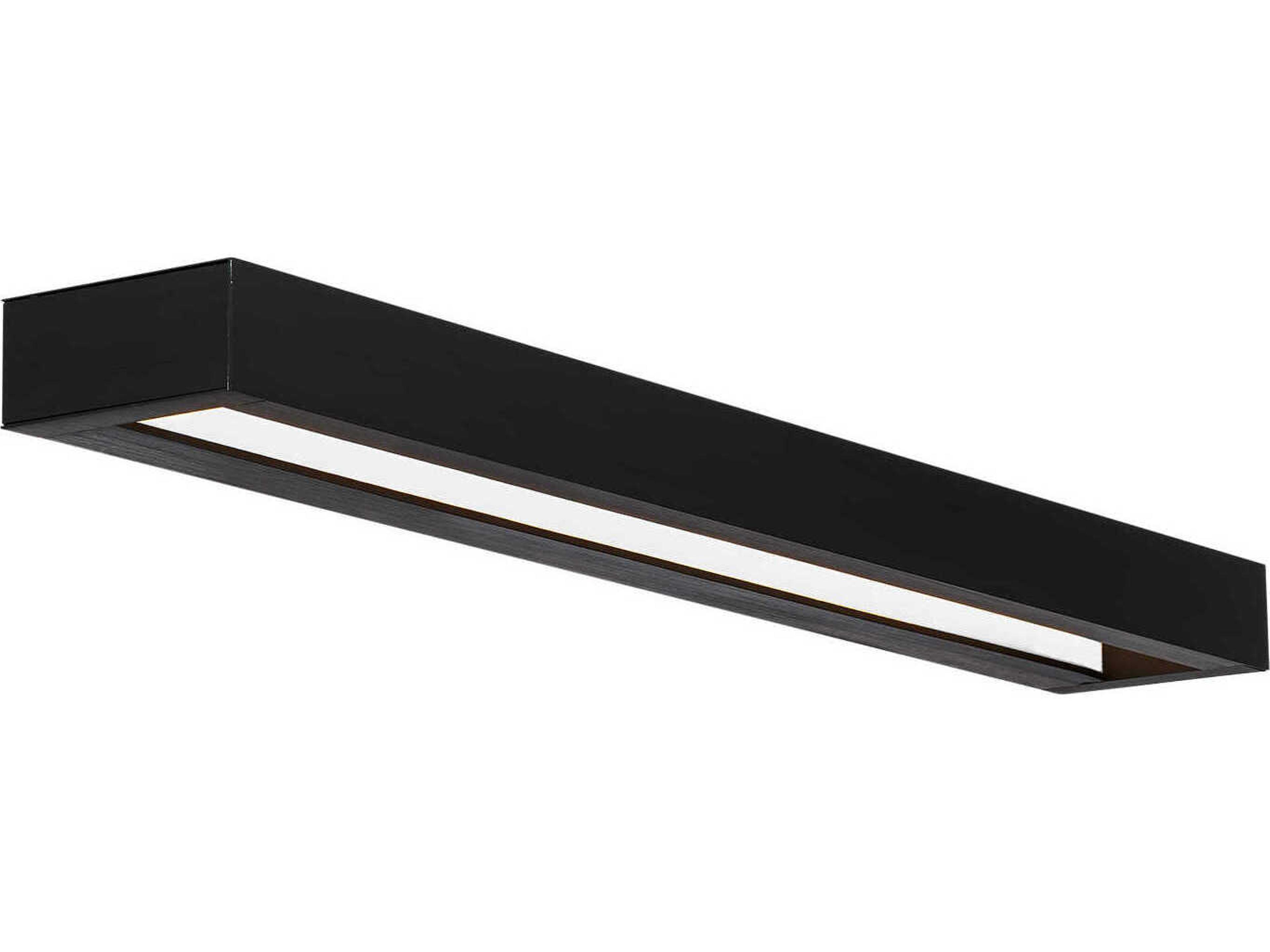 Open Bar 1-Light Black LED Vanity Light