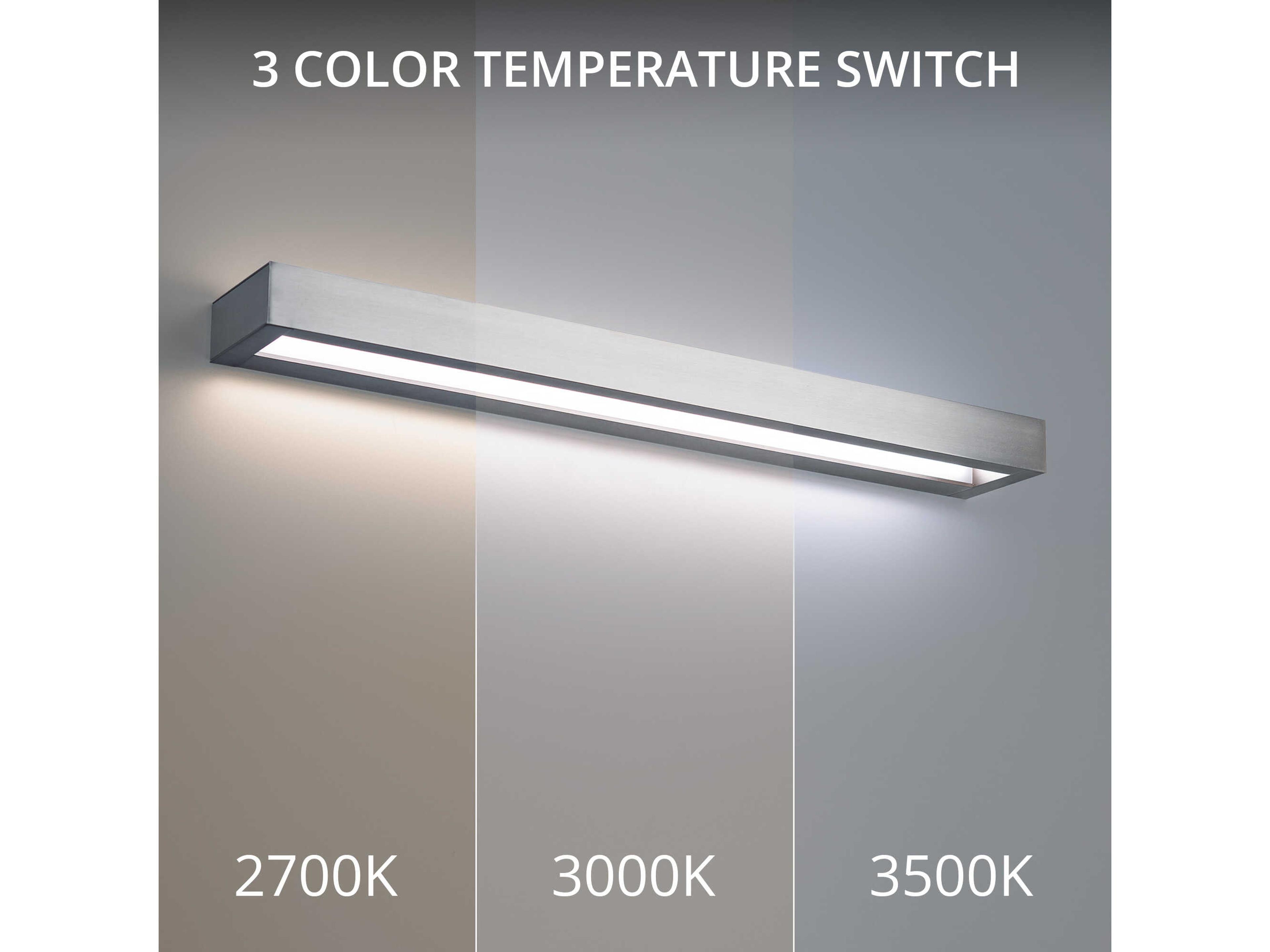 Modern Forms Open Bar 1-Light Brushed Nickel LED Vanity Light