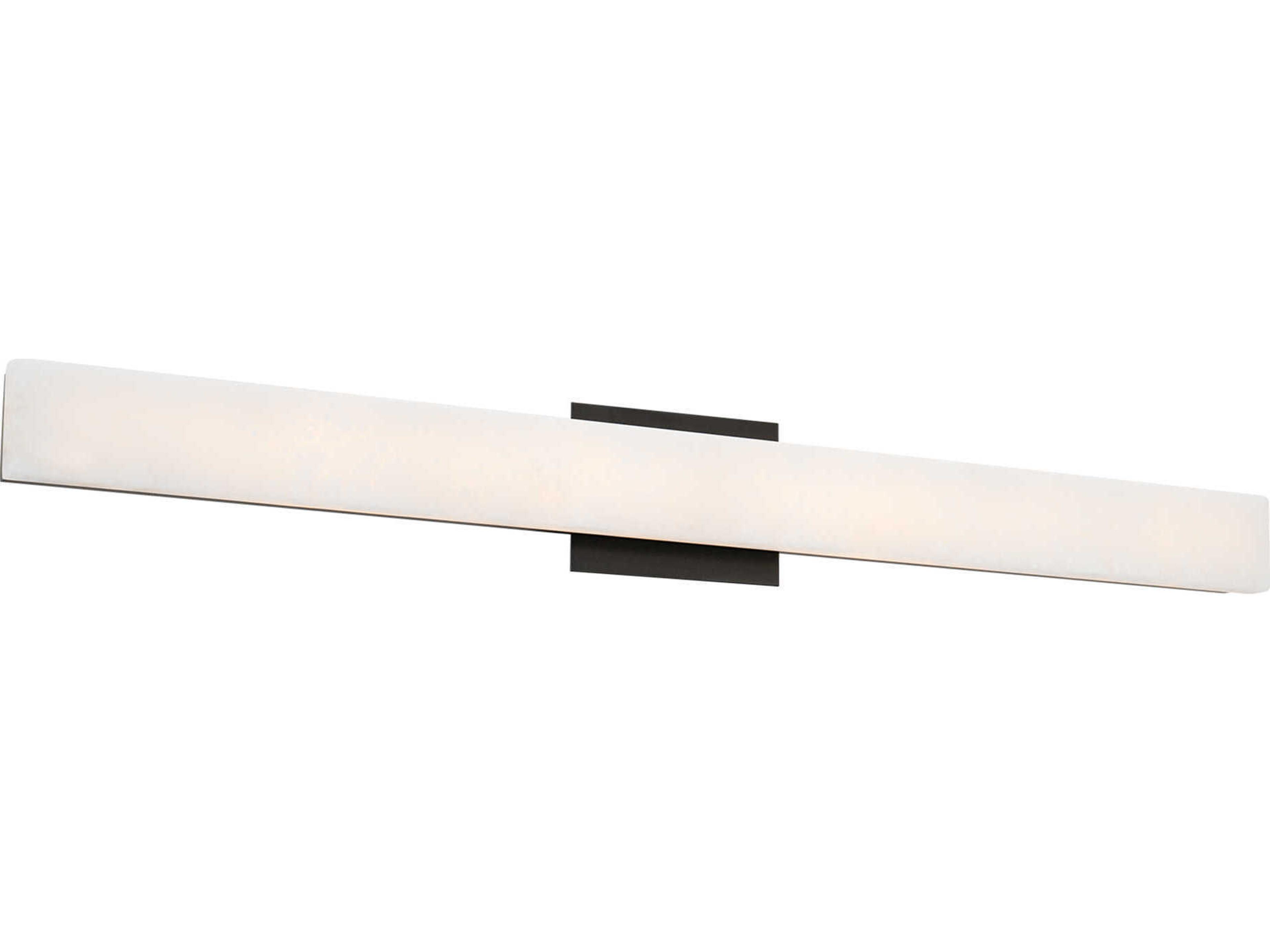 Lanza 1-Light Black Vanity Light