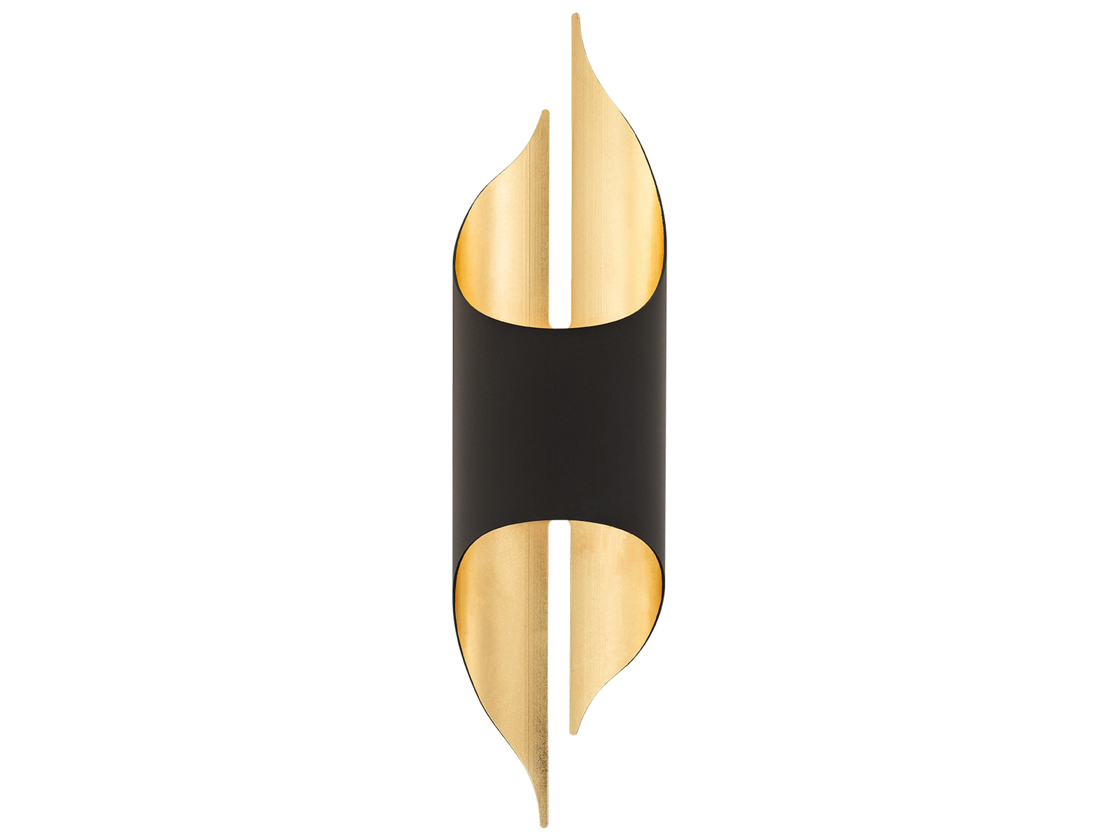 Modern Forms Clasp 1-Light Bronze Gold Leaf Wall Sconce