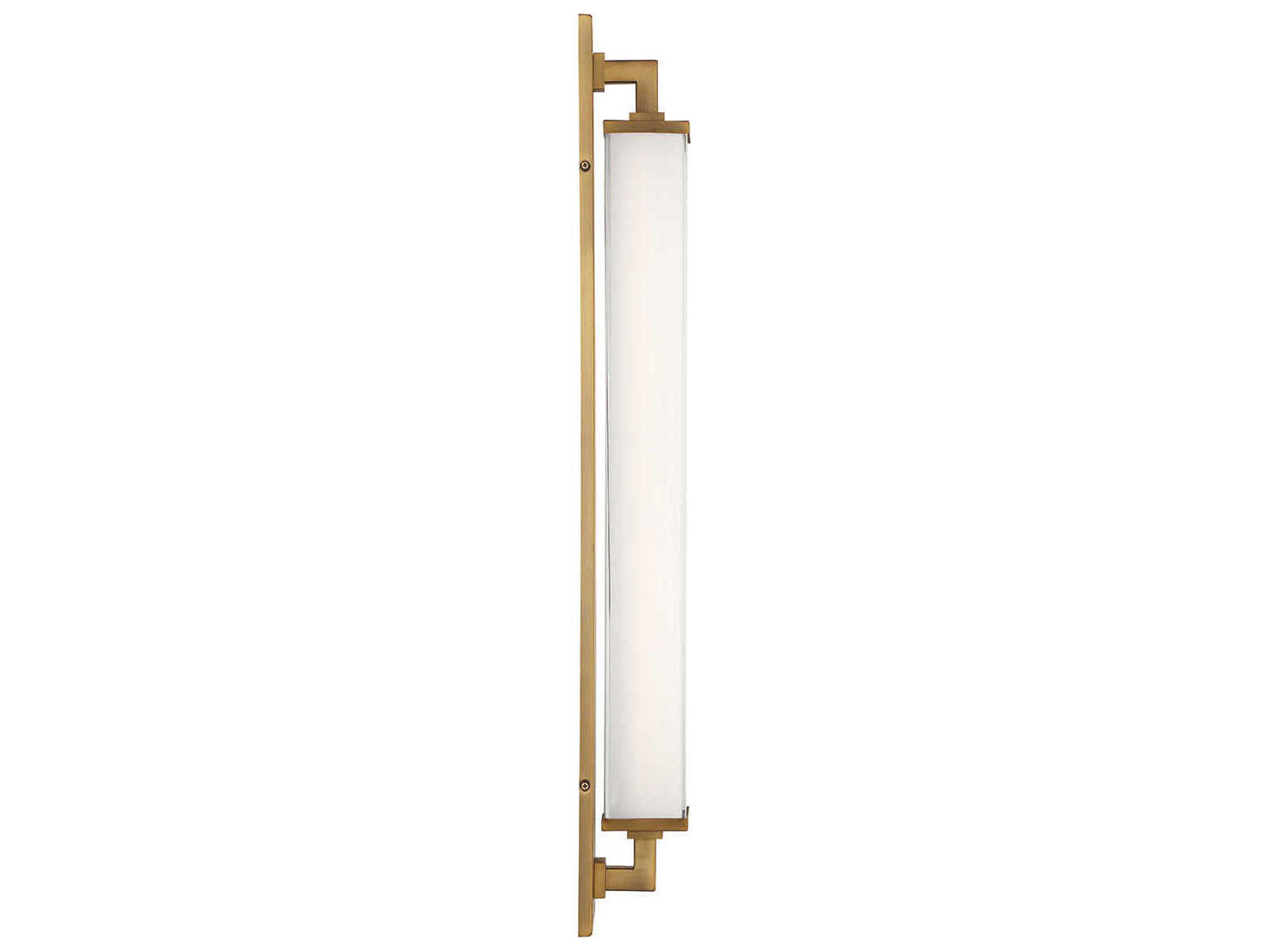 Modern Forms Gatsby 1-Light Aged Brass Glass LED Wall Sconce