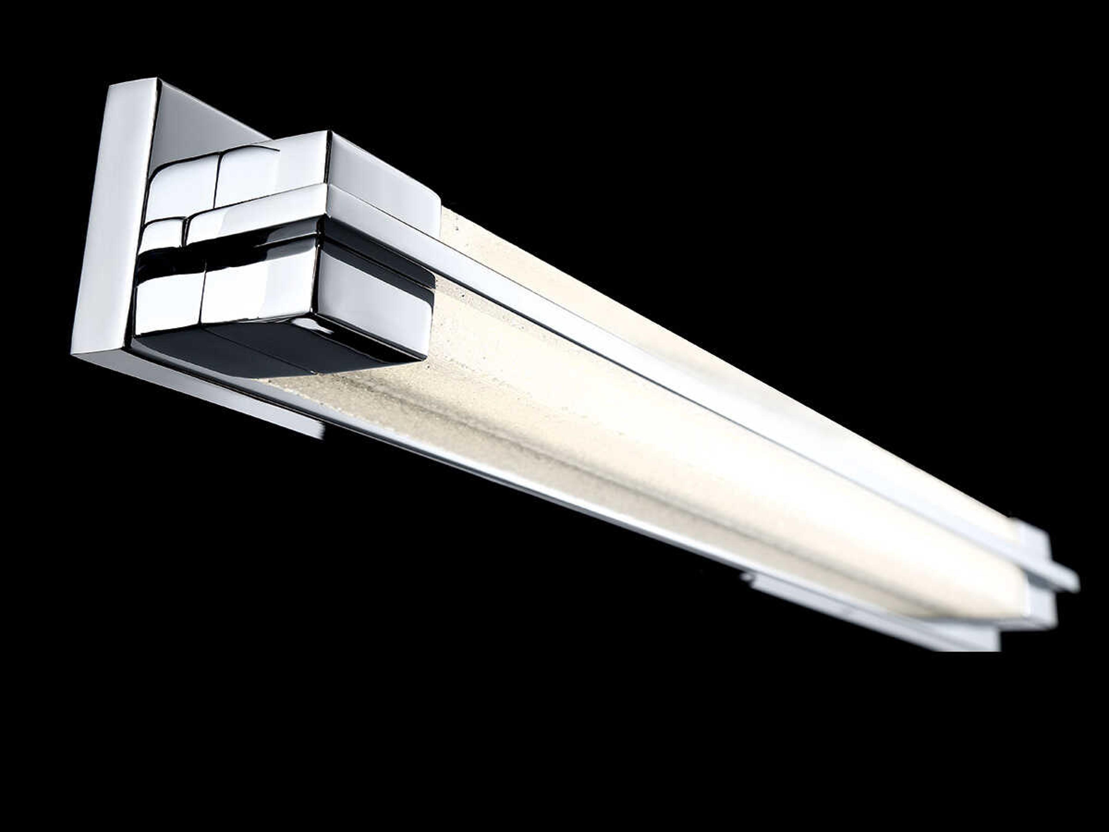 Modern Forms Ice 1-Light Chrome Glass LED Vanity Light