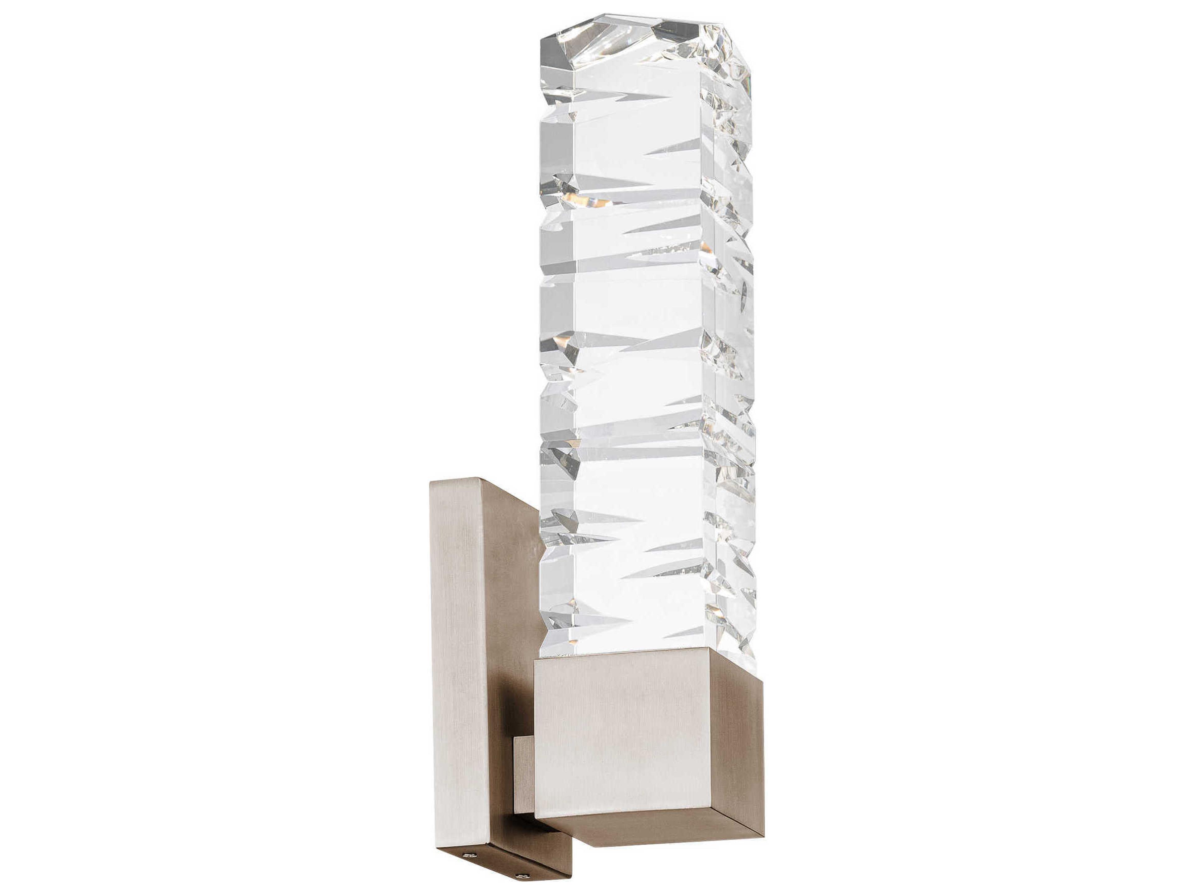 Modern Forms Juliet 1-Light Brushed Nickel Crystal LED Wall Sconce
