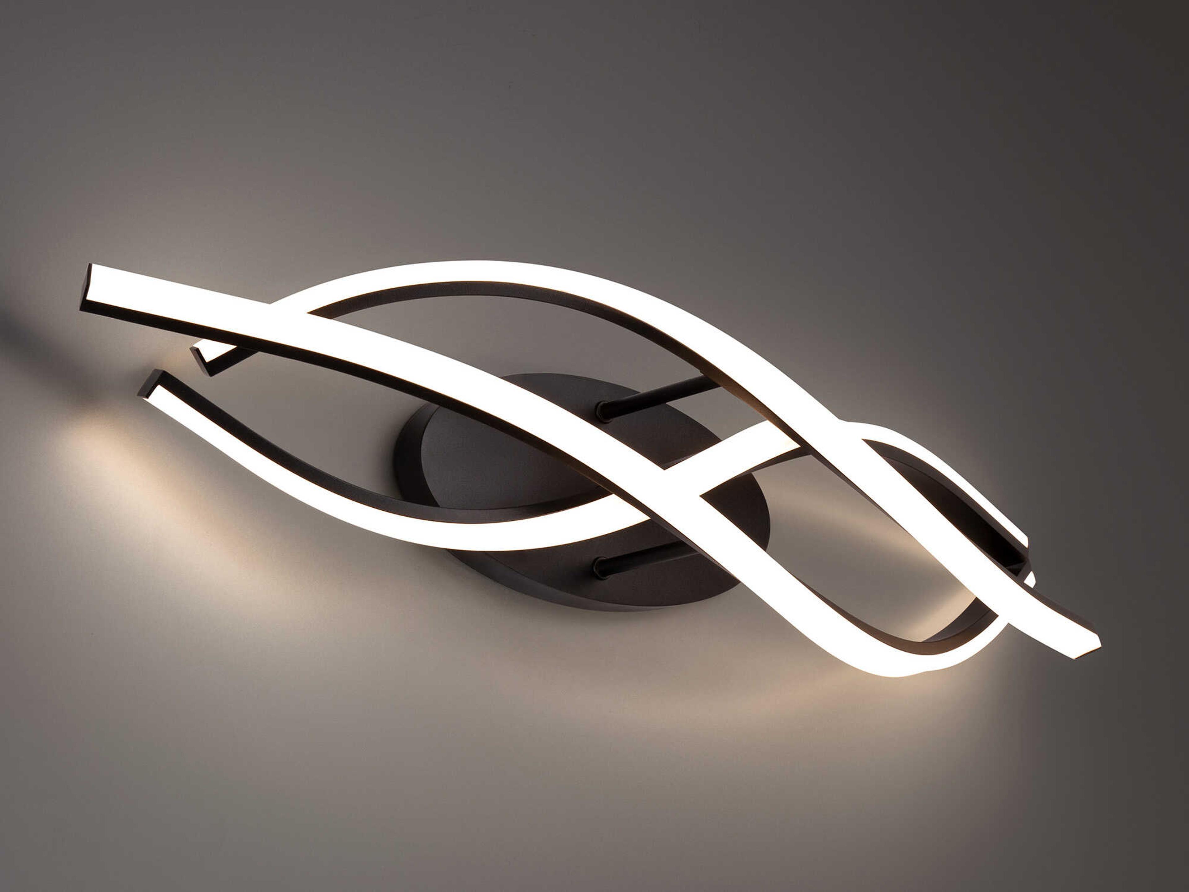 Modern Forms Lior 1-Light Black LED Vanity Light