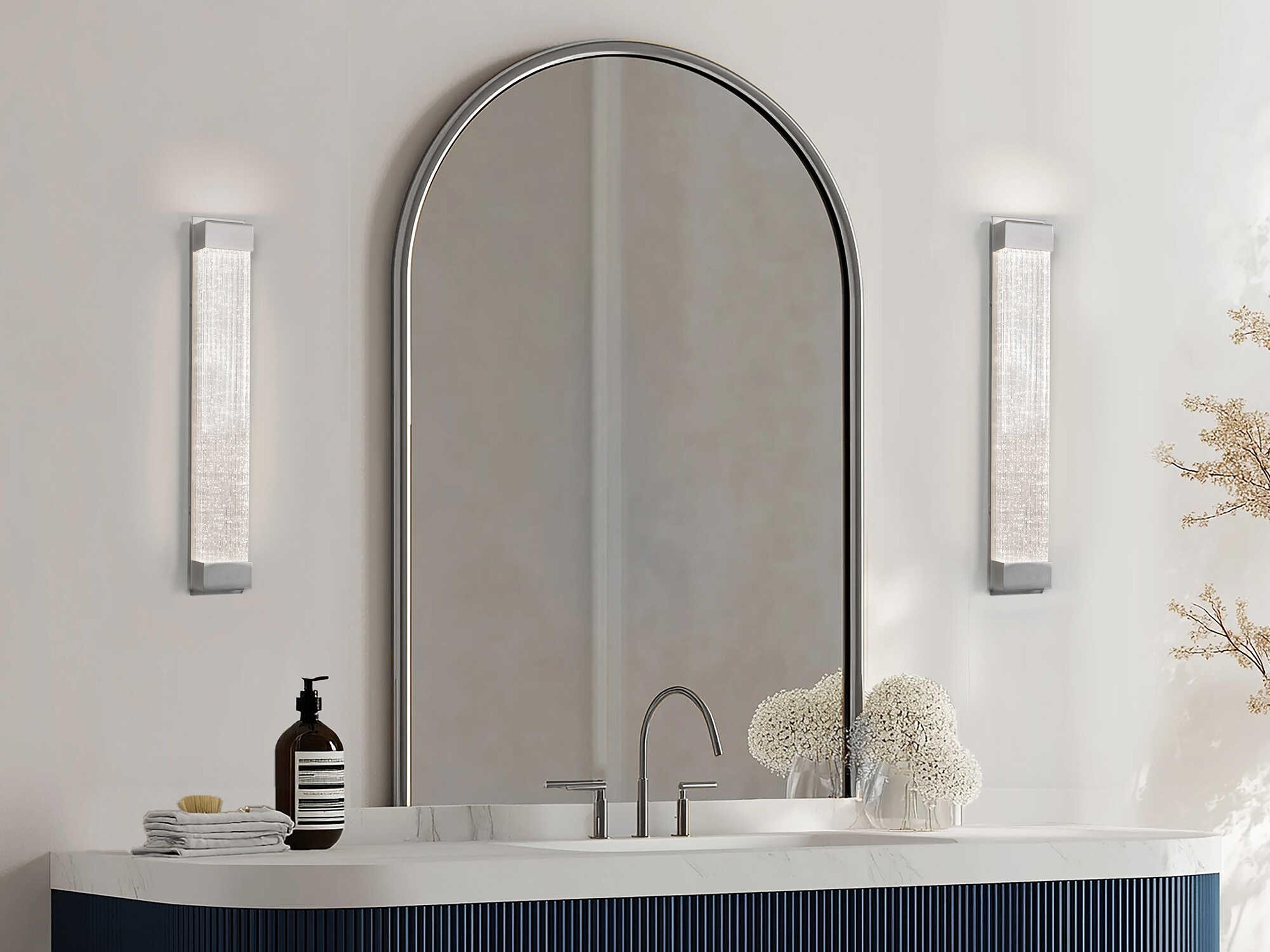 Modern Forms Tower 1-Light Brushed Nickel Vanity Light