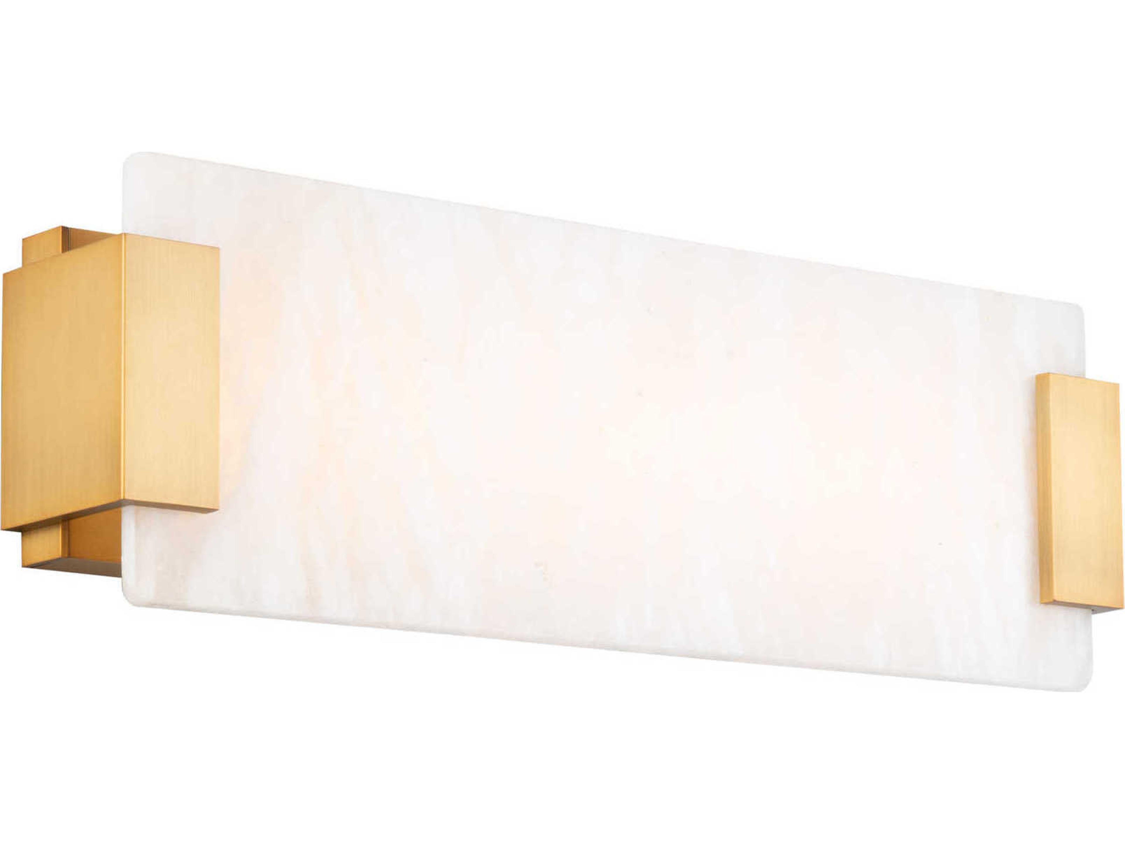 Quarry LED Wall Sconce in Aged Brass
