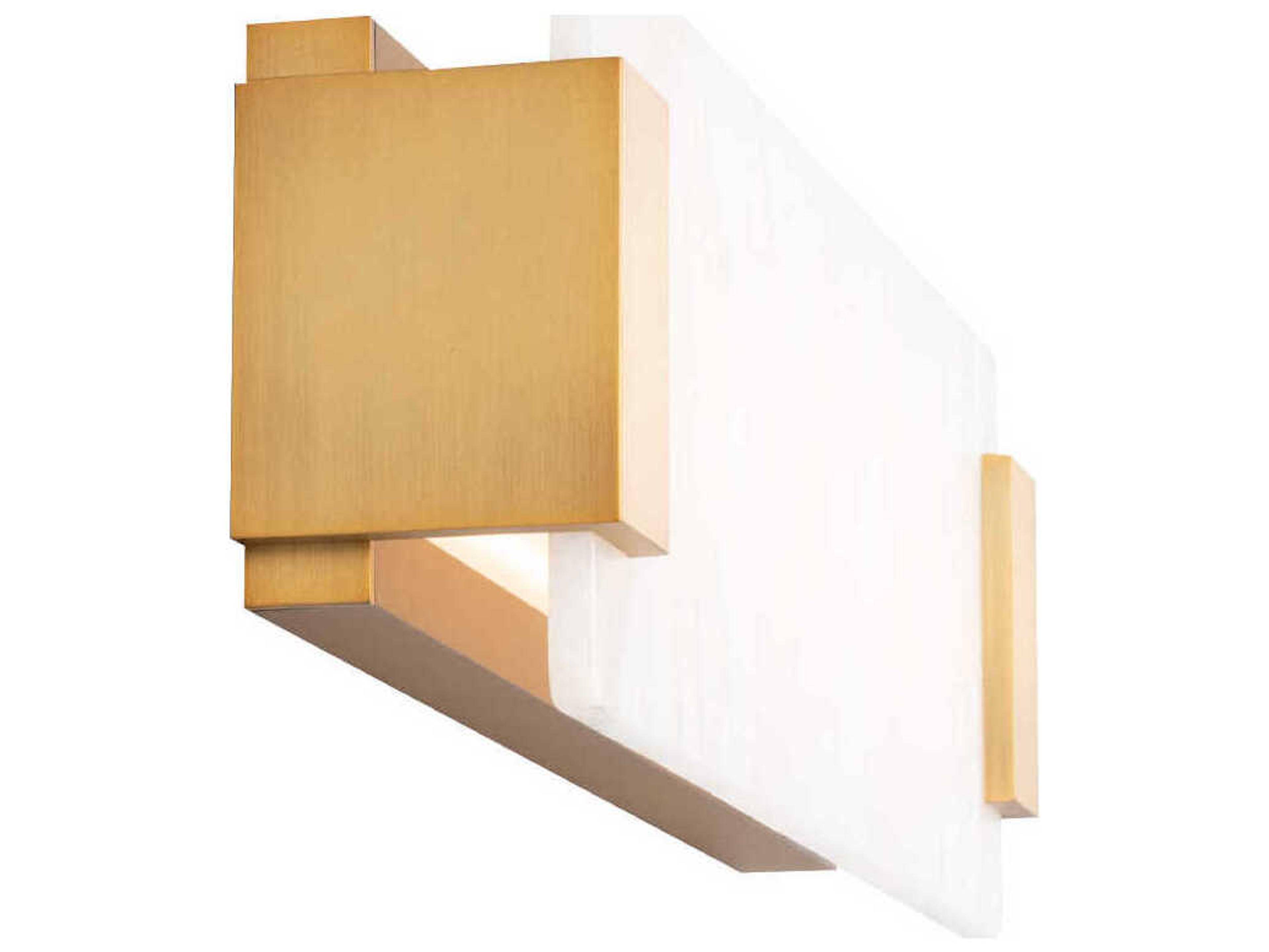 Modern Forms Quarry 1-Light Aged Brass LED Vanity Light