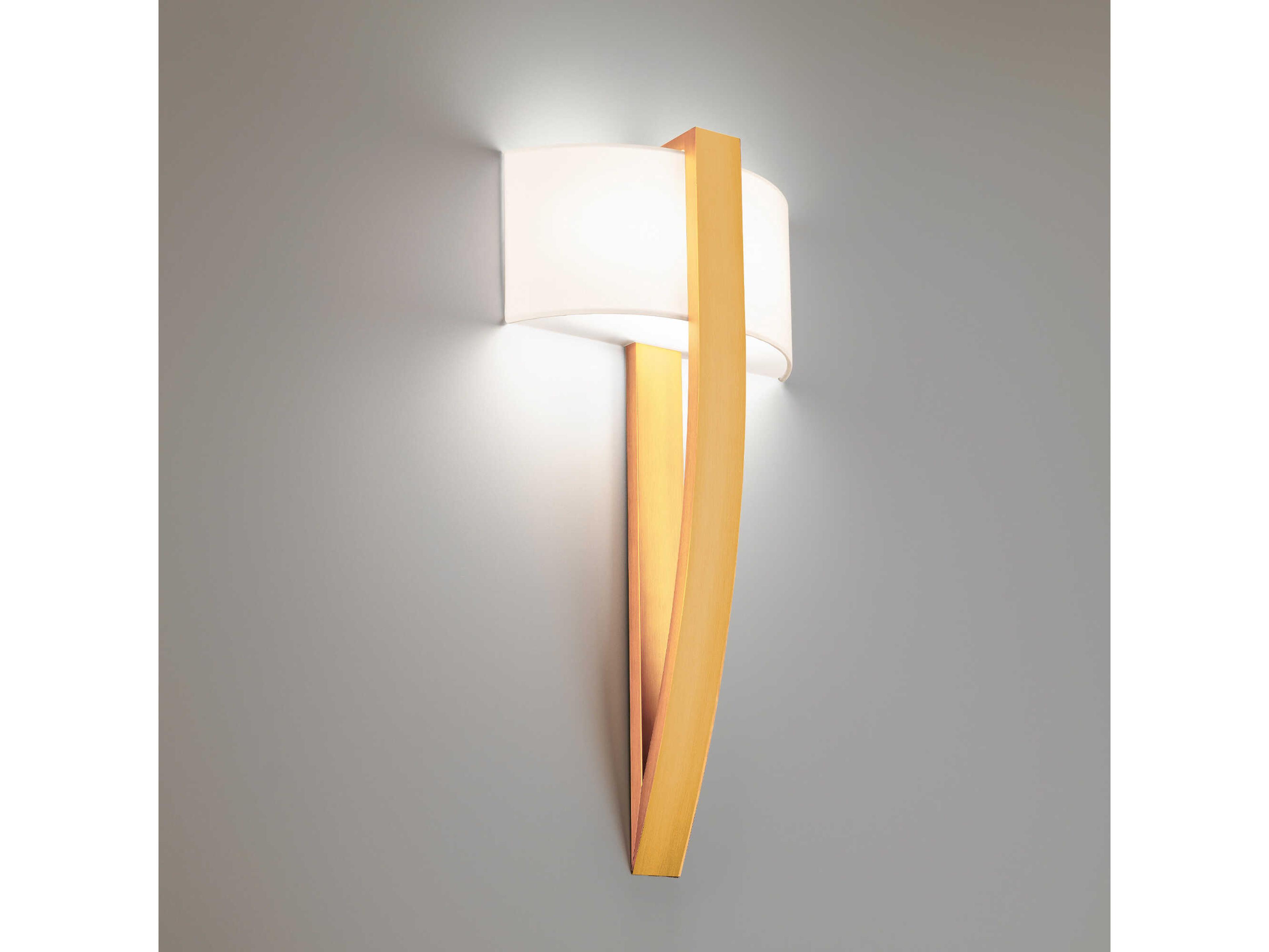 Modern Forms Curvana 1-Light Aged Brass LED Wall Sconce