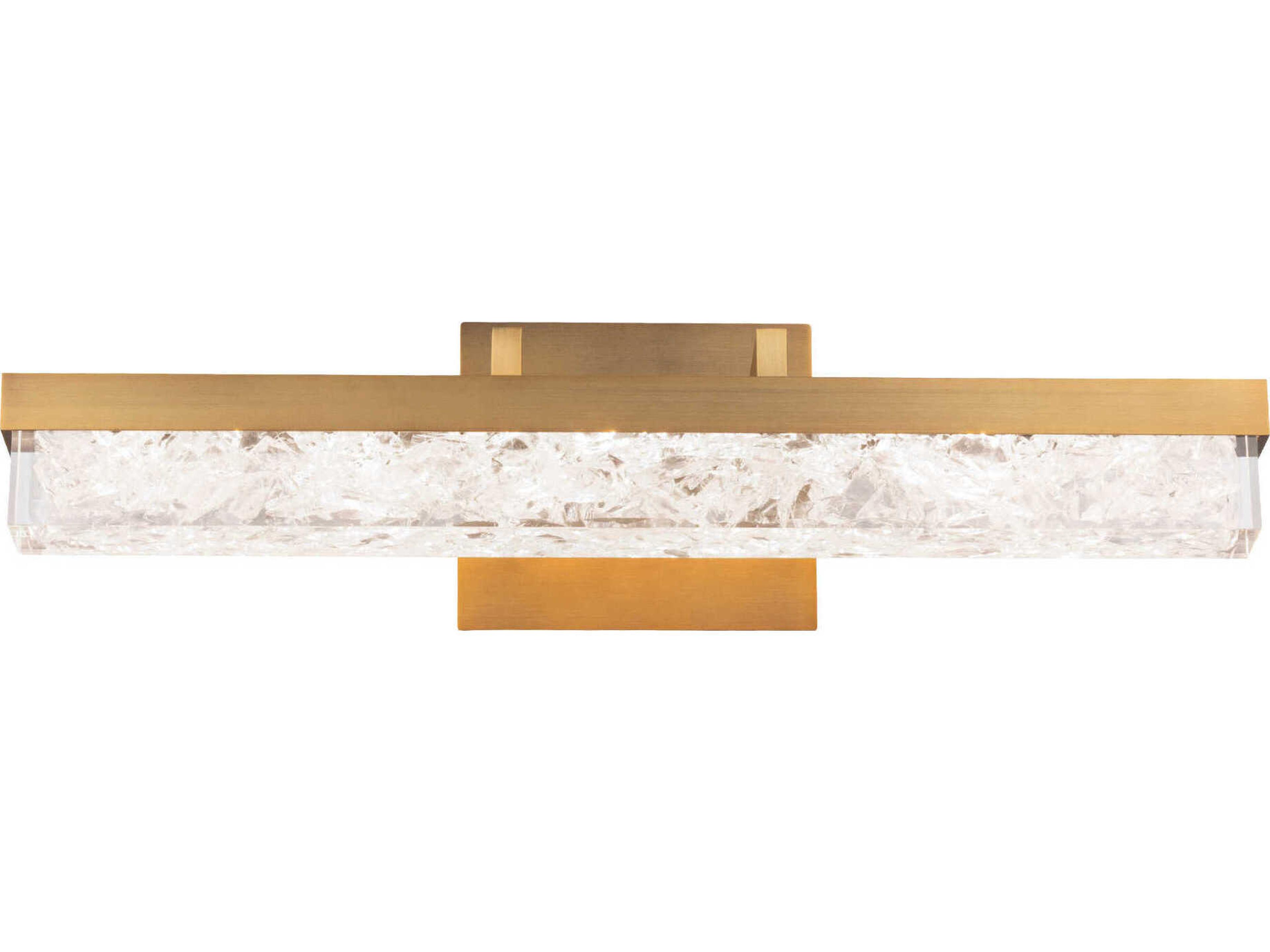 Modern Forms Minx 1-Light Aged Brass LED Vanity Light