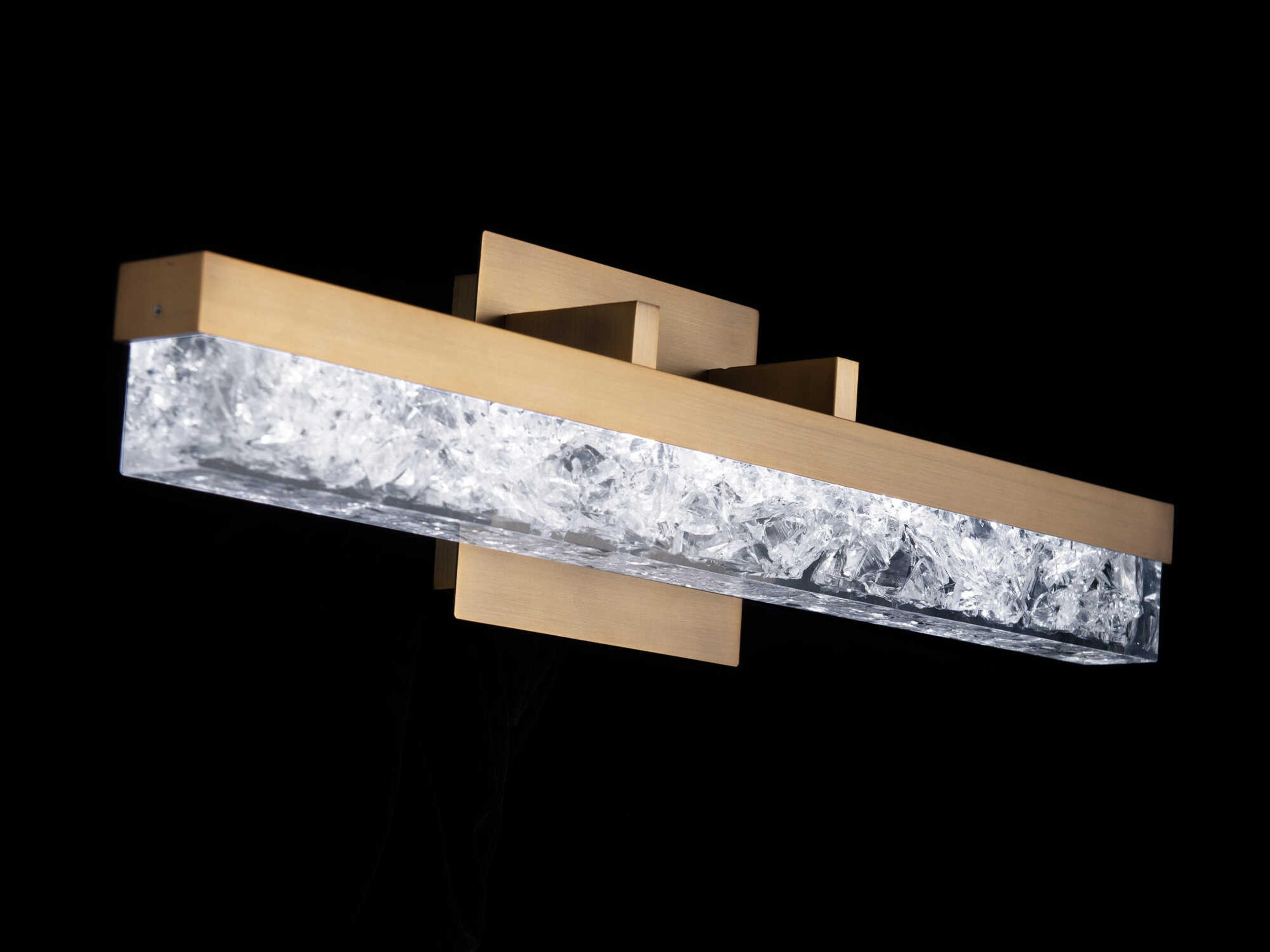 Modern Forms Minx 1-Light Aged Brass LED Vanity Light