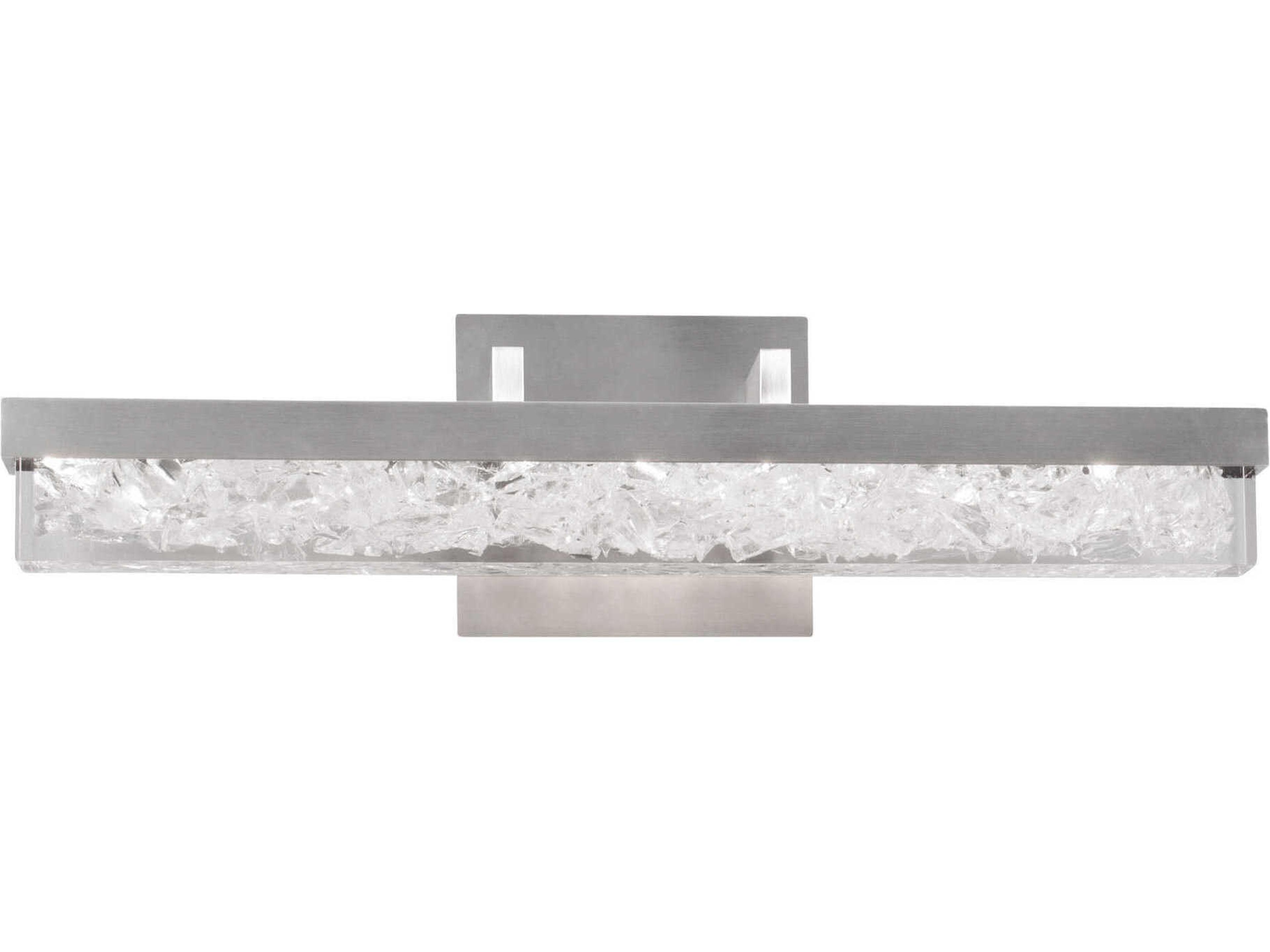 Modern Forms Minx 1-Light Brushed Nickel Crystal LED Vanity Light