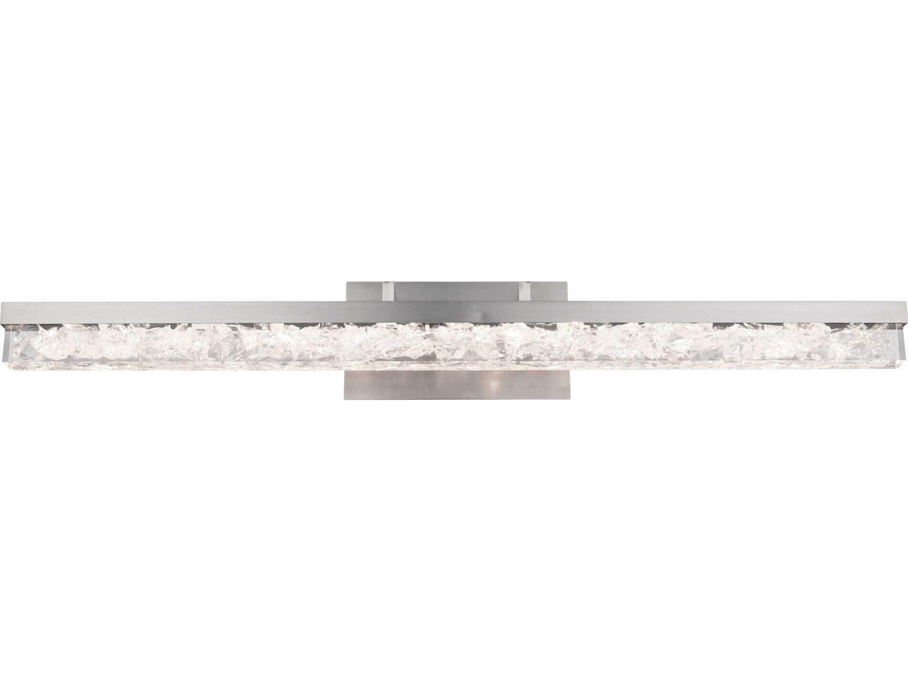 Modern Forms Minx 1-Light Brushed Nickel Crystal LED Vanity Light