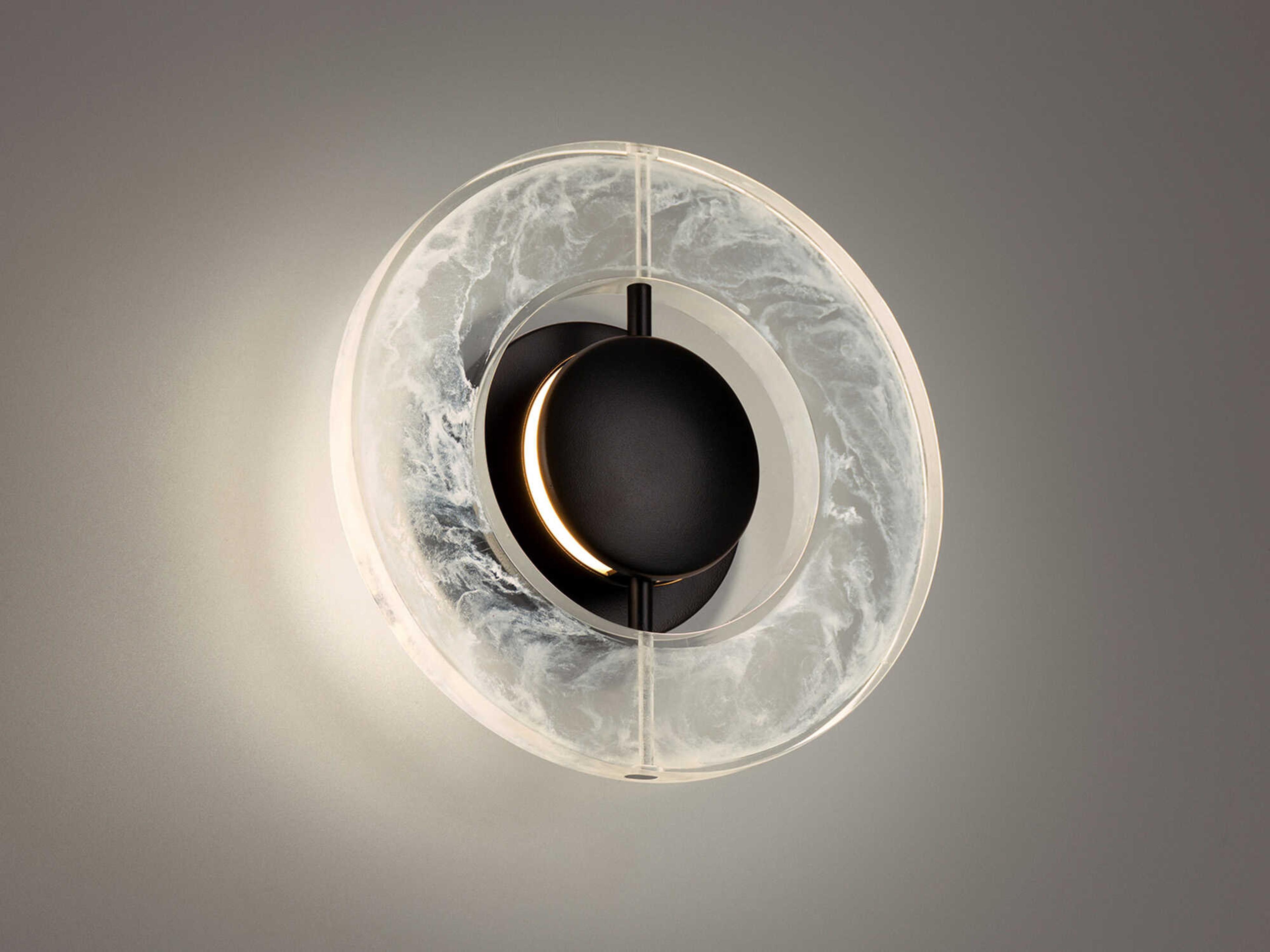 Modern Forms Cymbal 1-Light Black LED Wall Sconce