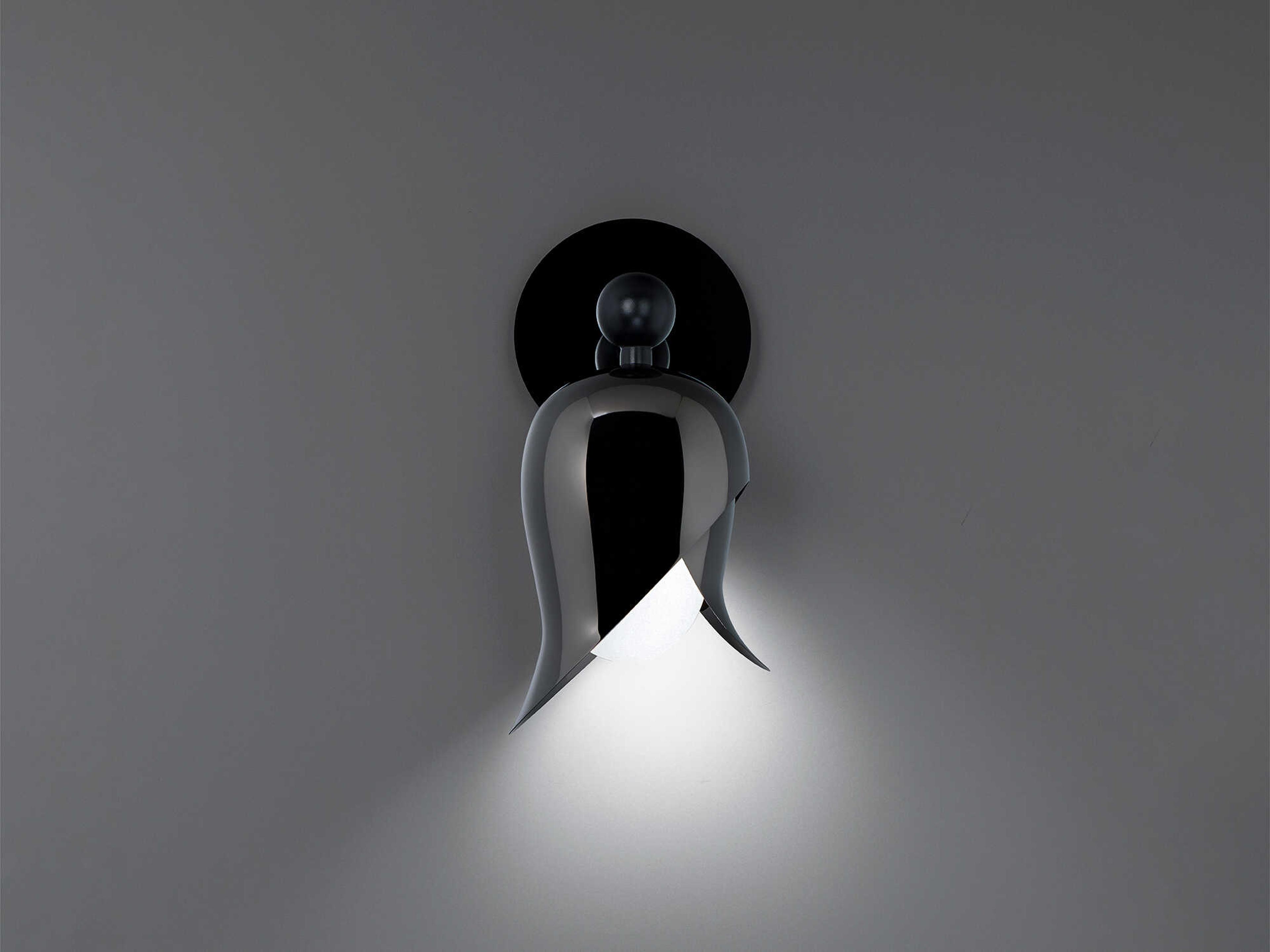 Modern Forms Elixir 1-Light Polished Black Nickel Wall Sconce