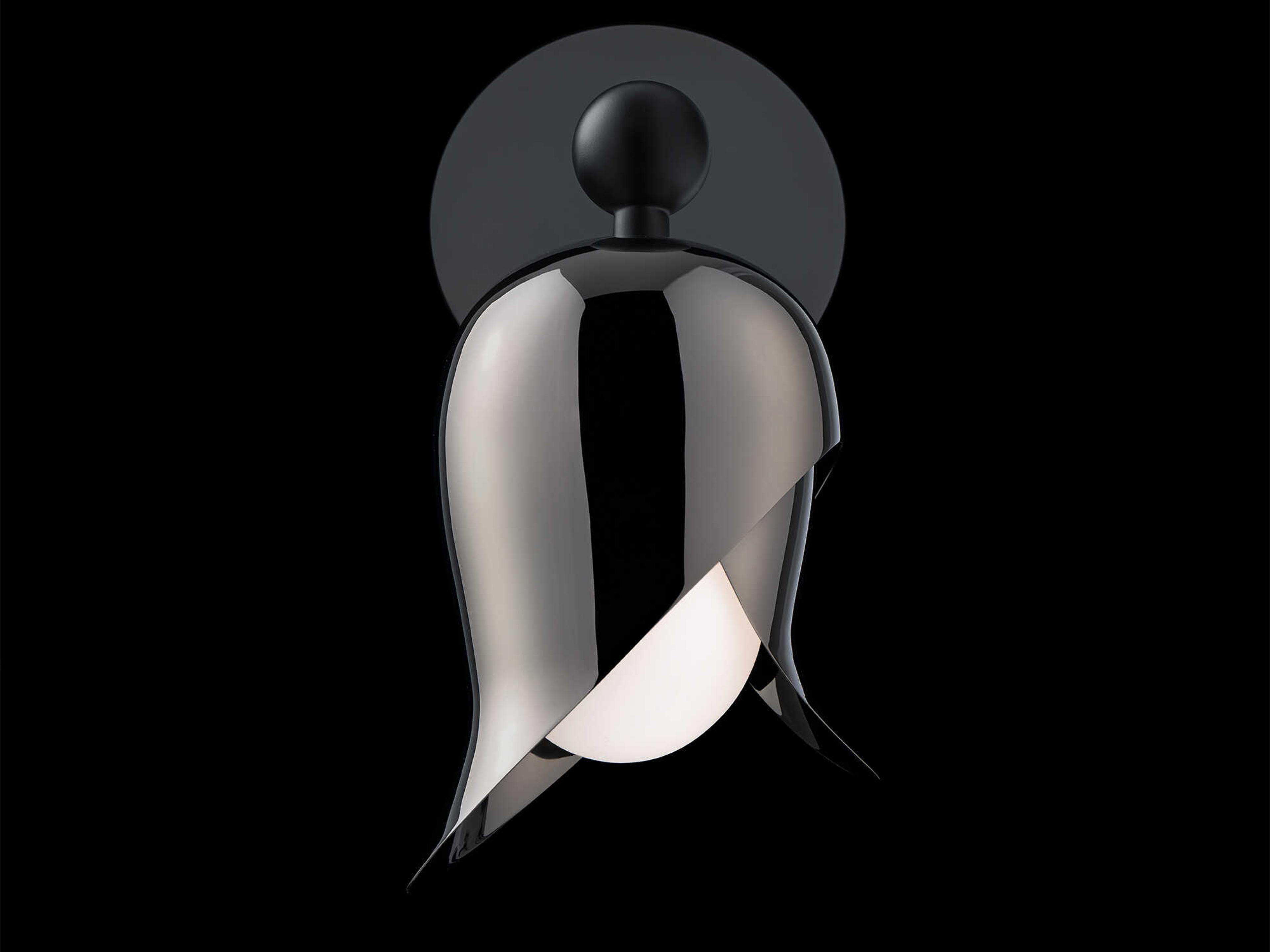 Modern Forms Elixir 1-Light Polished Black Nickel Wall Sconce